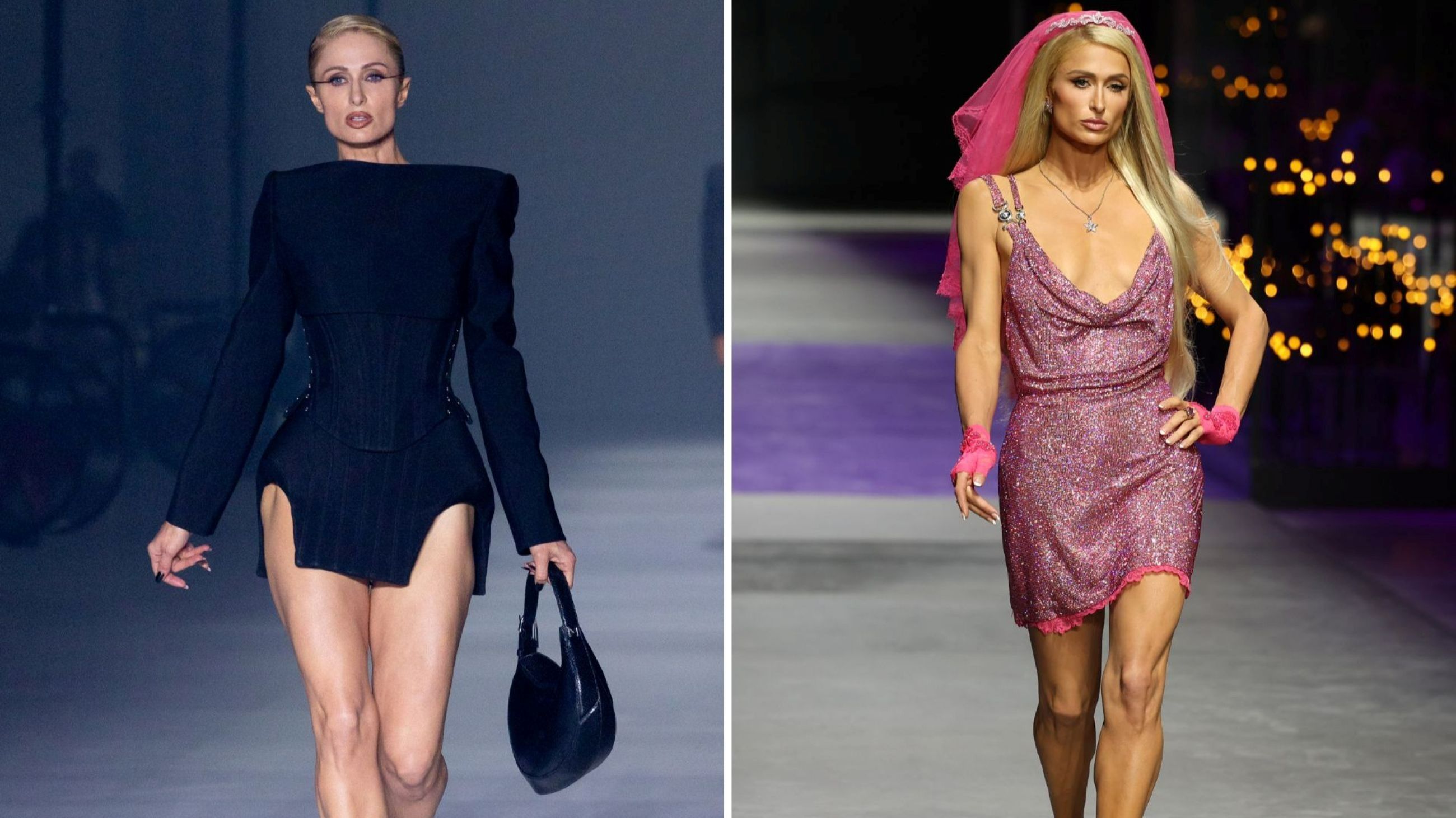 Paris Hilton in passerella per Mugler e Versace
Credits: Getty Images
