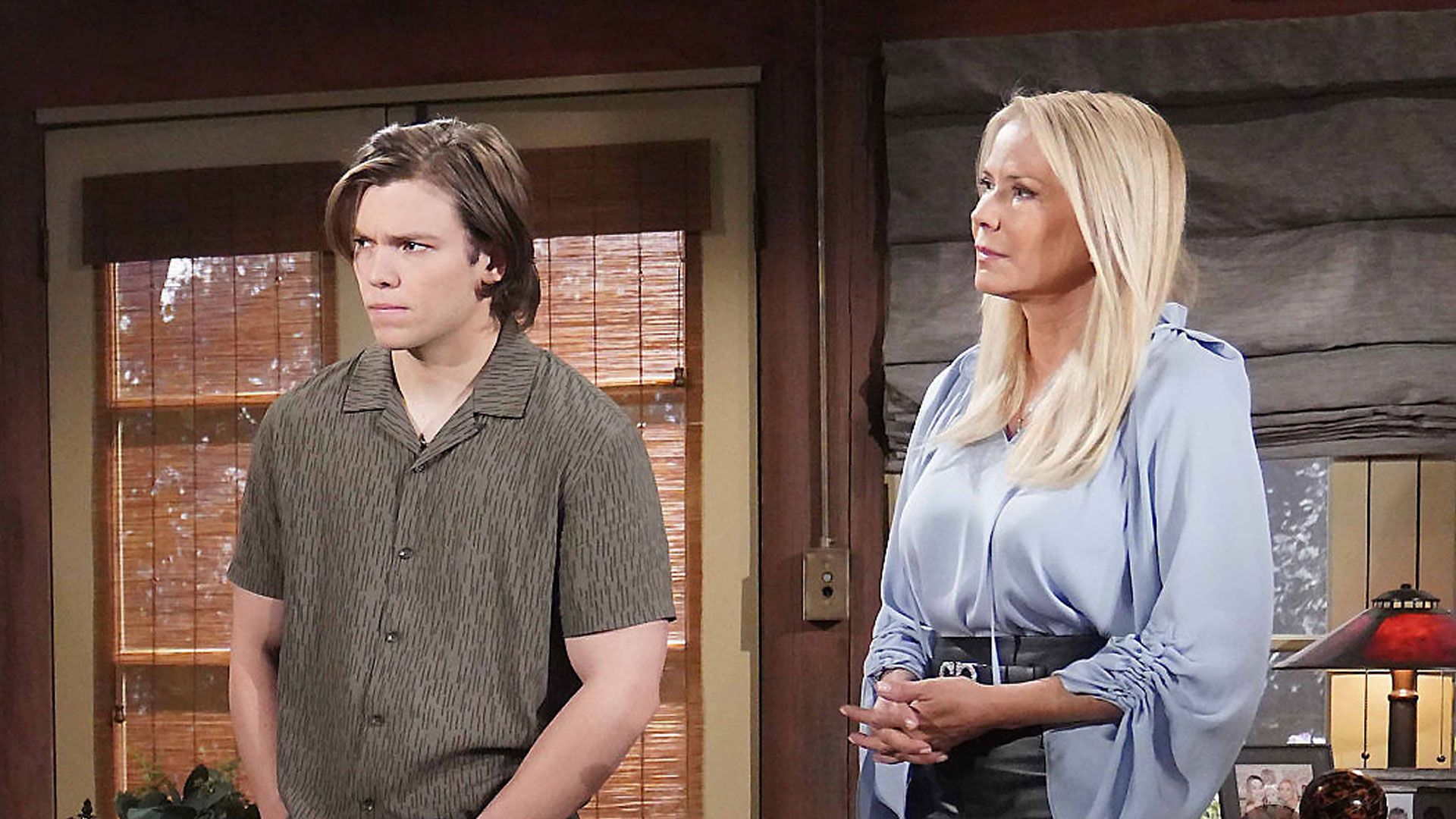 Joshua Hoffman (R.J. Forrester) e Katherine Kelly Lang (Brooke Logan) in una scena di Beautiful