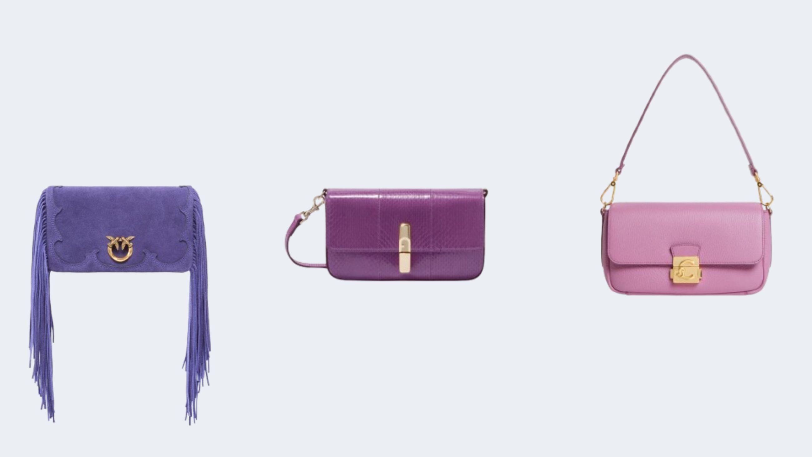 Da sinistra: Pinko; Furla; Coccinelle