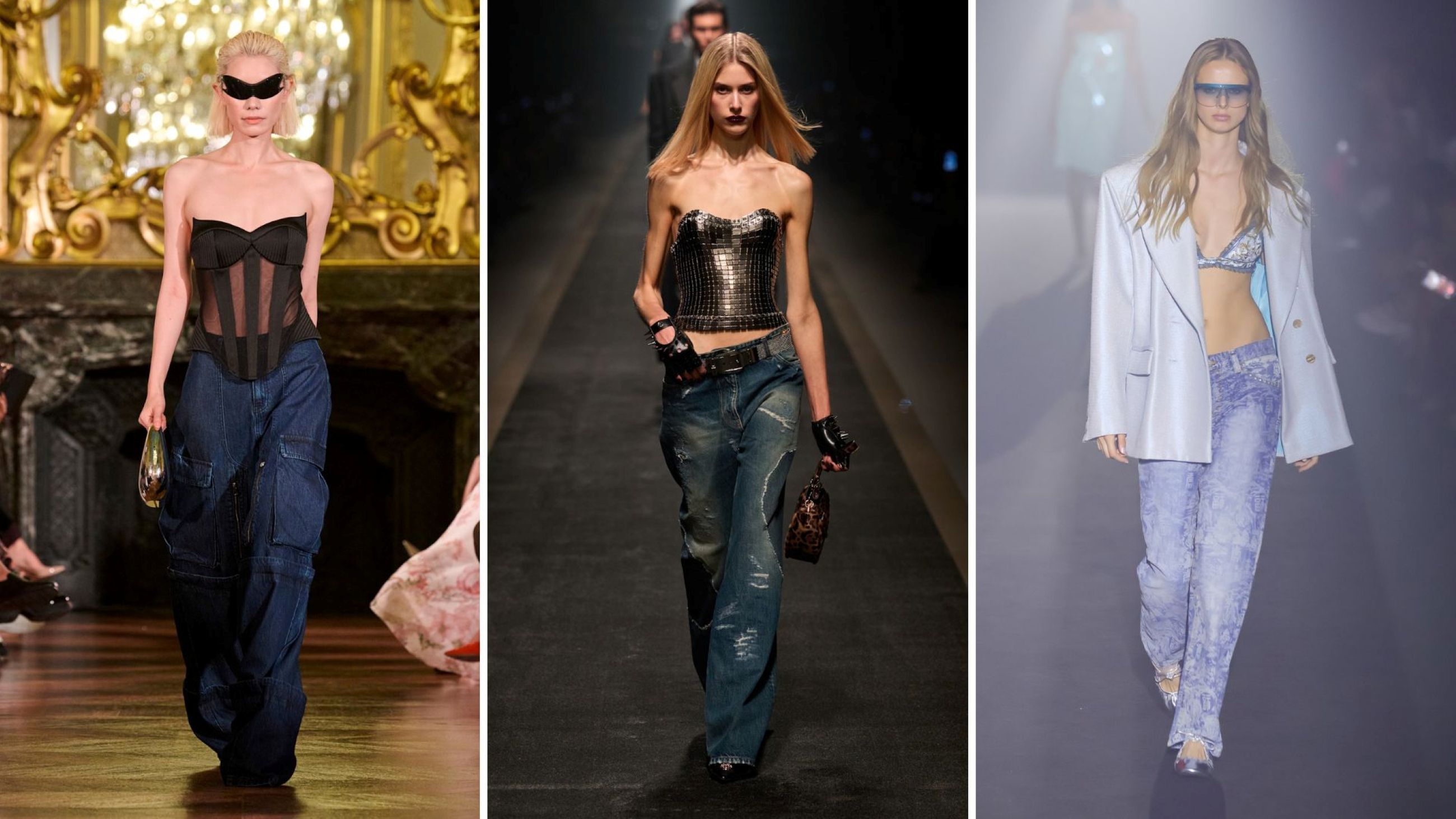 Gvlux SS26; Versace FW25; Custo Barcelona SS26 - Credits: Launchmetrics.com/Spotlight