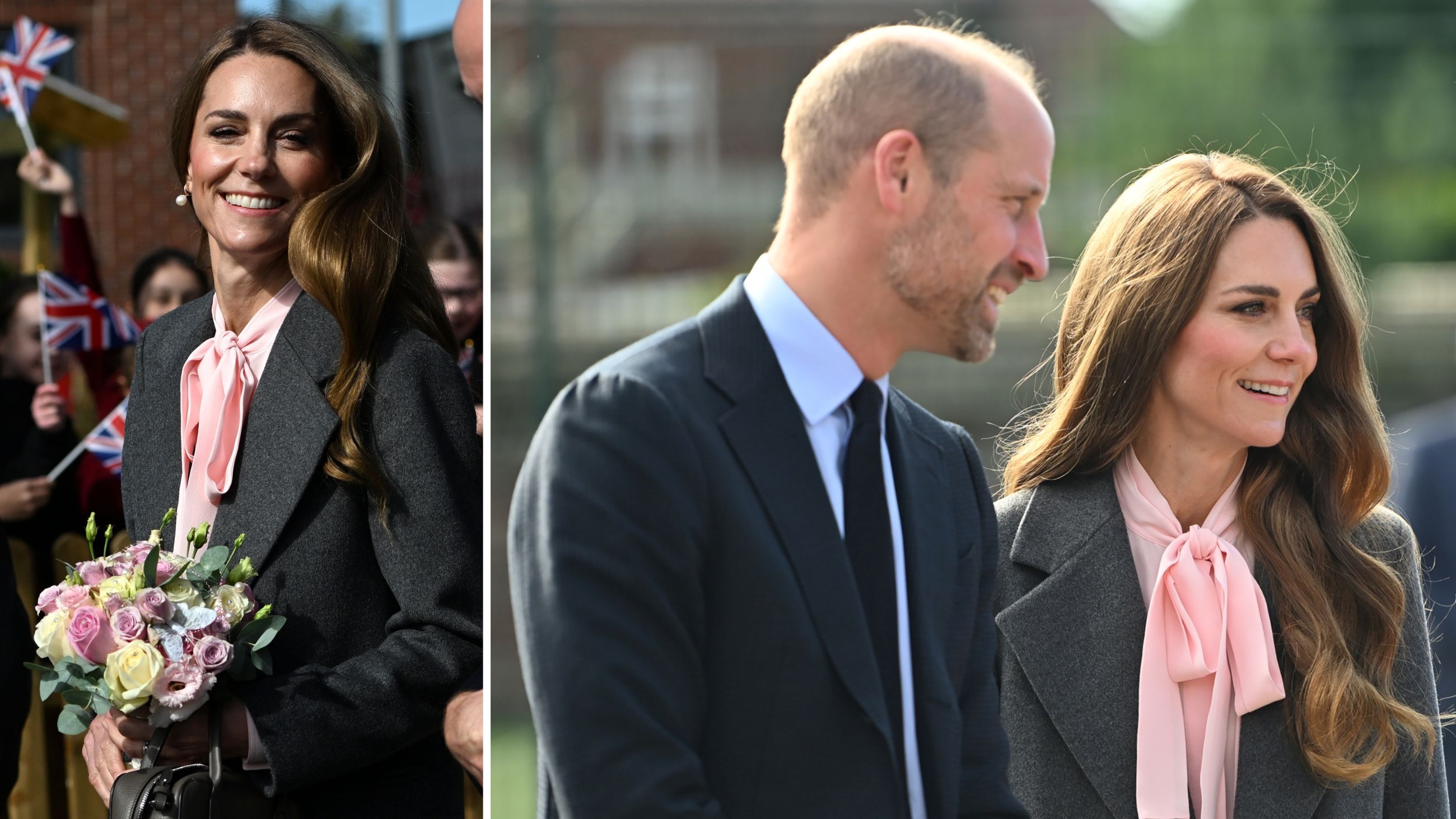 La Principessa del Galles Kate Middleton ed il marito, il Principe William, visitano la Farnborough Road Infant and Junior School a Southport, in Inghilterra, il 23 settembre 2025 - Credits: Getty Images