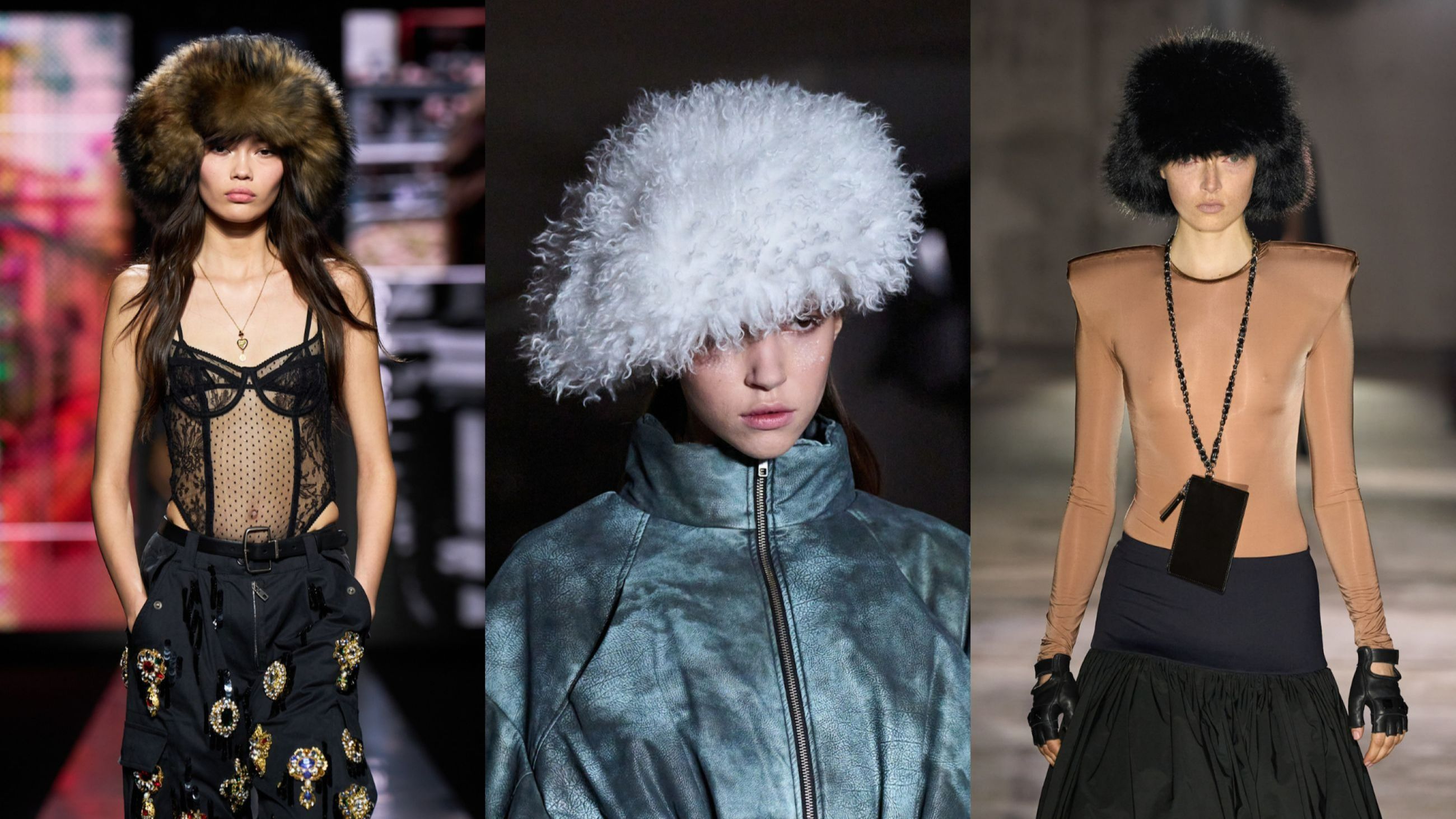 Da sinistra Dolce&Gabbana; Weinsanto; Vaquera FW25 - Credits Launchmetrics.com/Spotlight