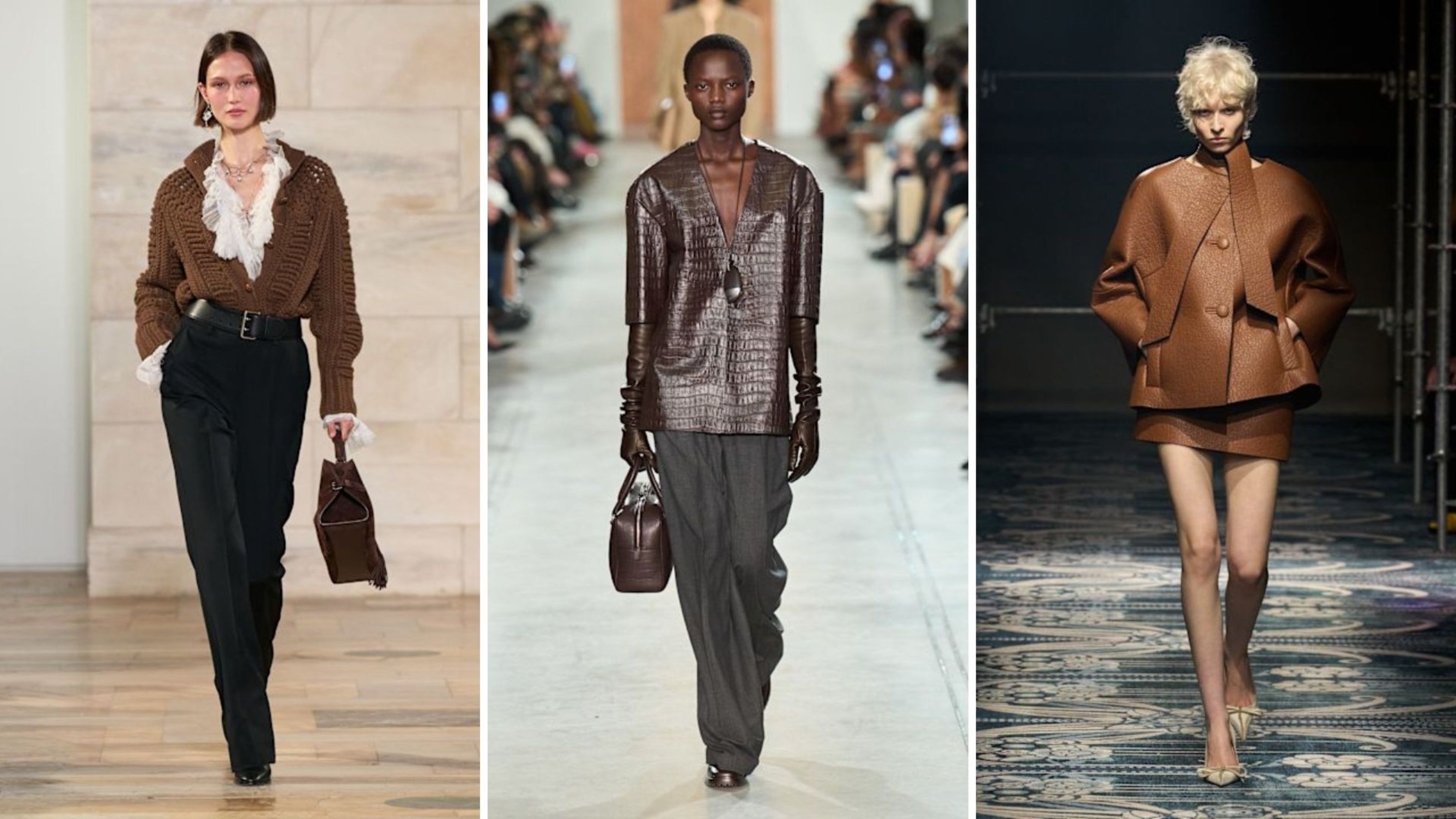 Ralph Lauren FW25; Michael Kors FW25; Prada FW25. Credits: Launchmetrics.com/Spotlight
