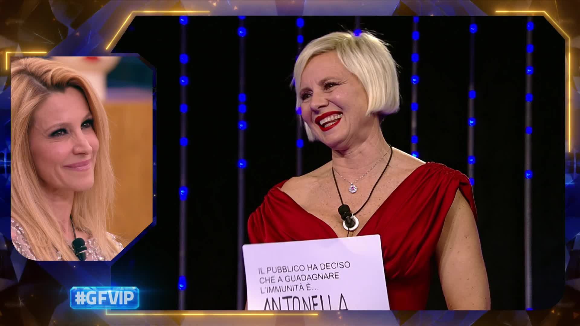 Antonella Elia scopre di essere immune al Grande Fratello Vip
