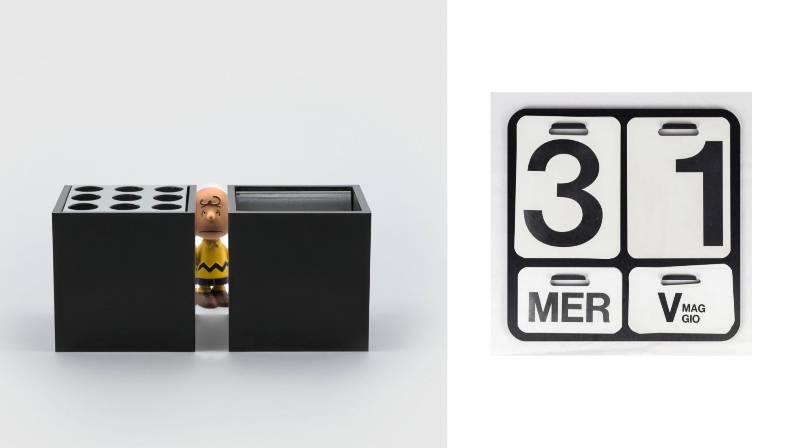 Maiorca di Bruno Munari, Danese Milano. Courtesy Danese Milano; Formosa di Enzo Mari, Danese Milano - Courtesy Danese Milano 