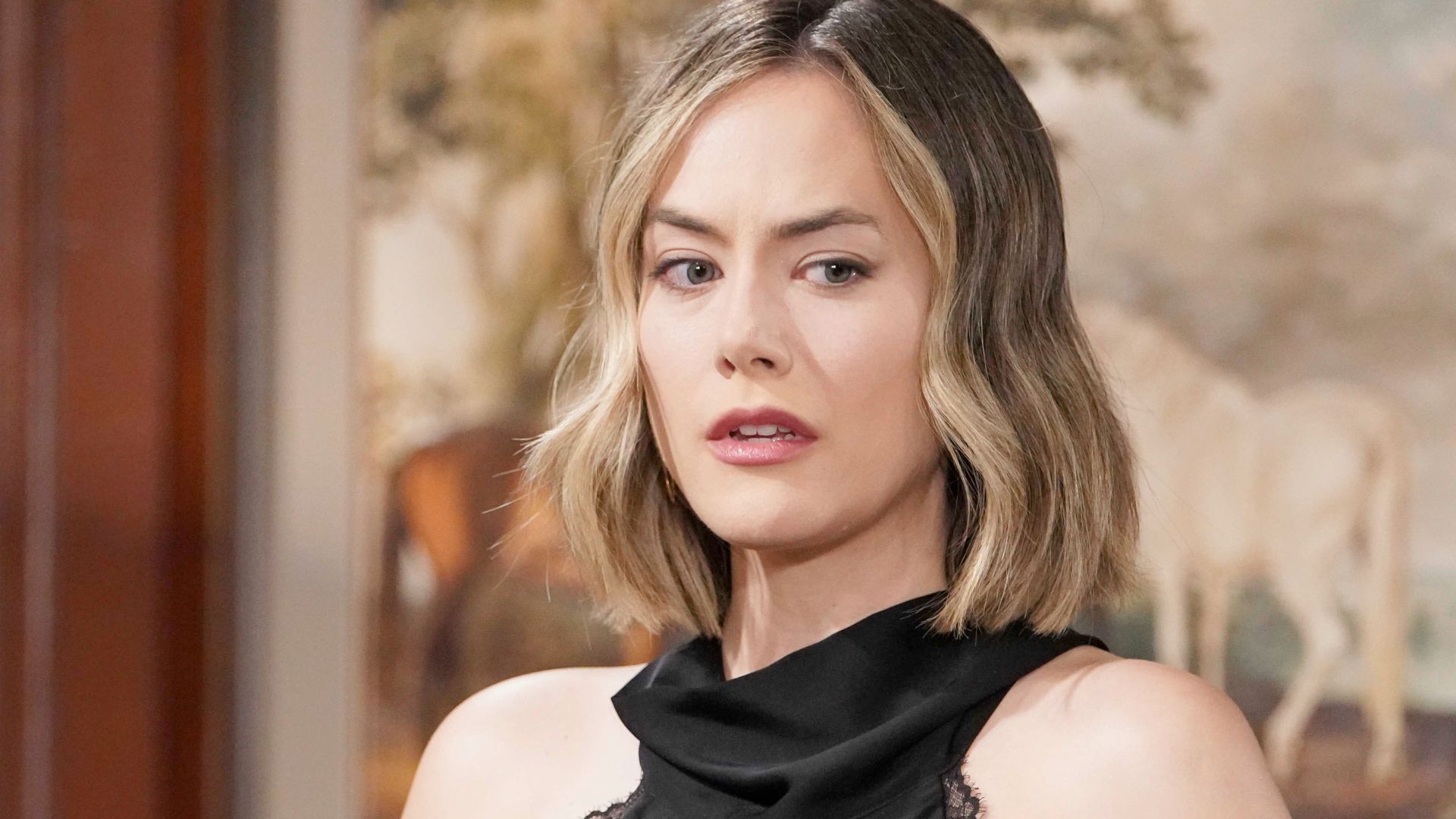 Annika Noelle (Hope) in una scena di Beautiful