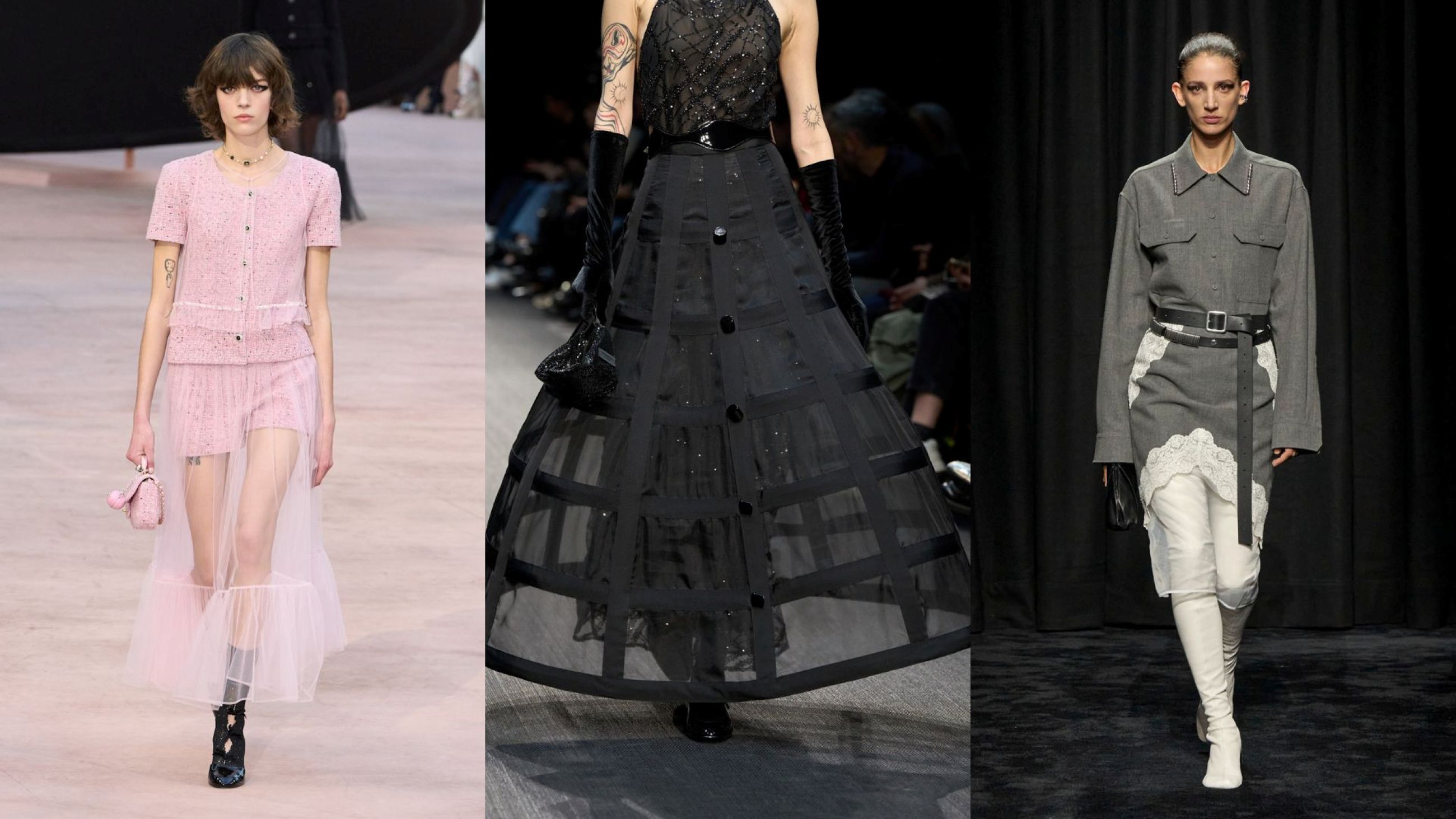 Chanel FW25; Emporio Armani FW25; Jil Sander FW25 - Credits: Launchmetrics.com/Spotlight