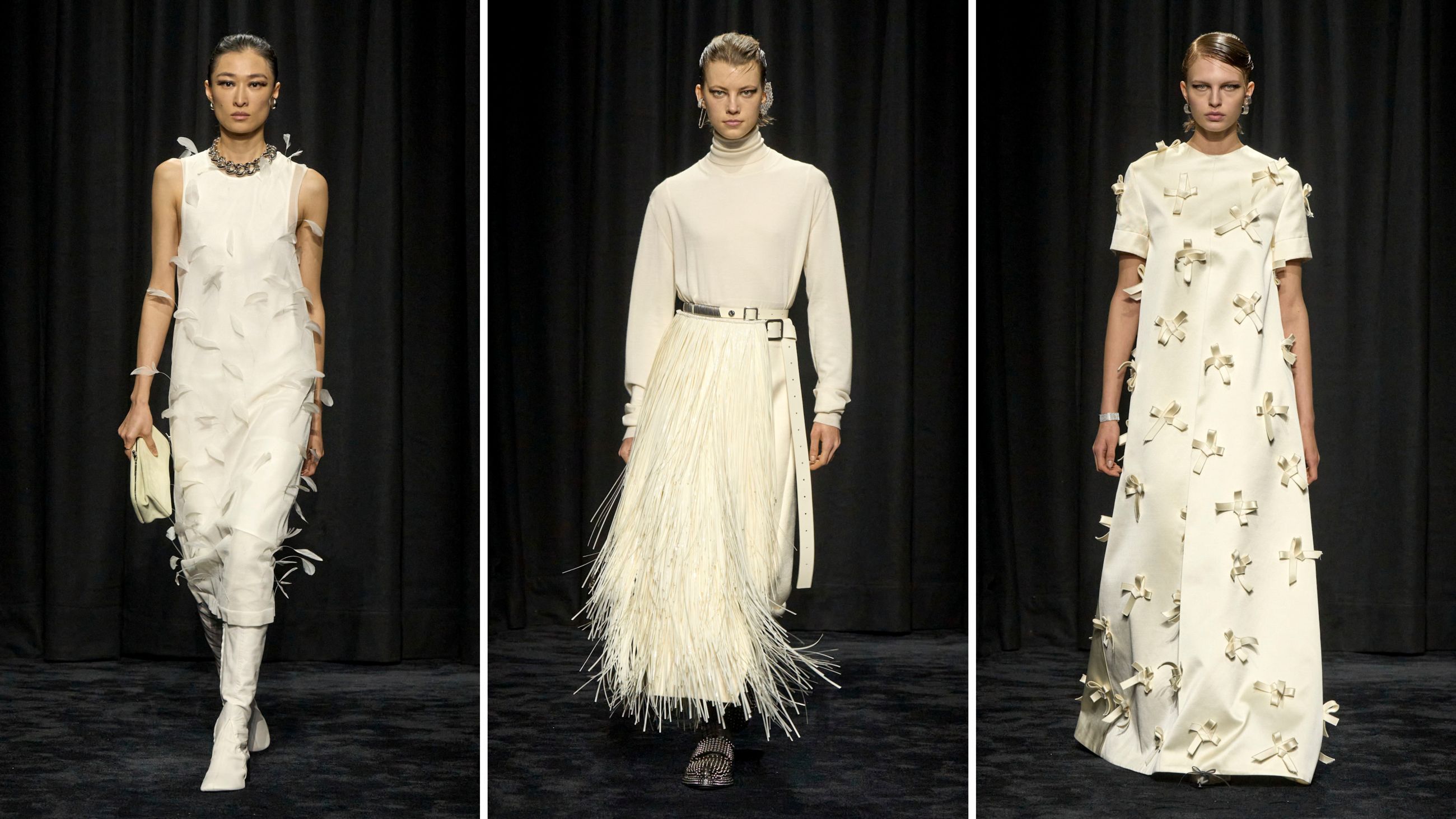 Alcune mises dalla sfilata di Jil Sander FW2526 - Credits: Launchmetrics.com/Spotlight