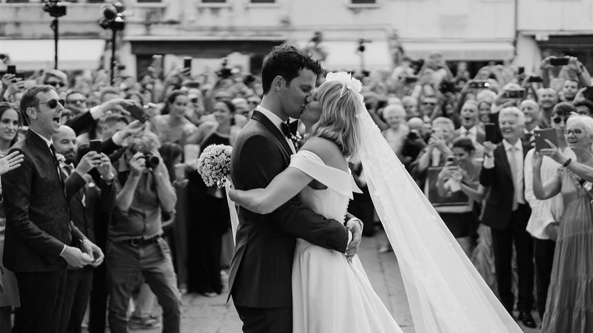 Federica Pellegrini nel giorno del matrimonio con Matteo Giunta (Instagram_@kikkafede88)