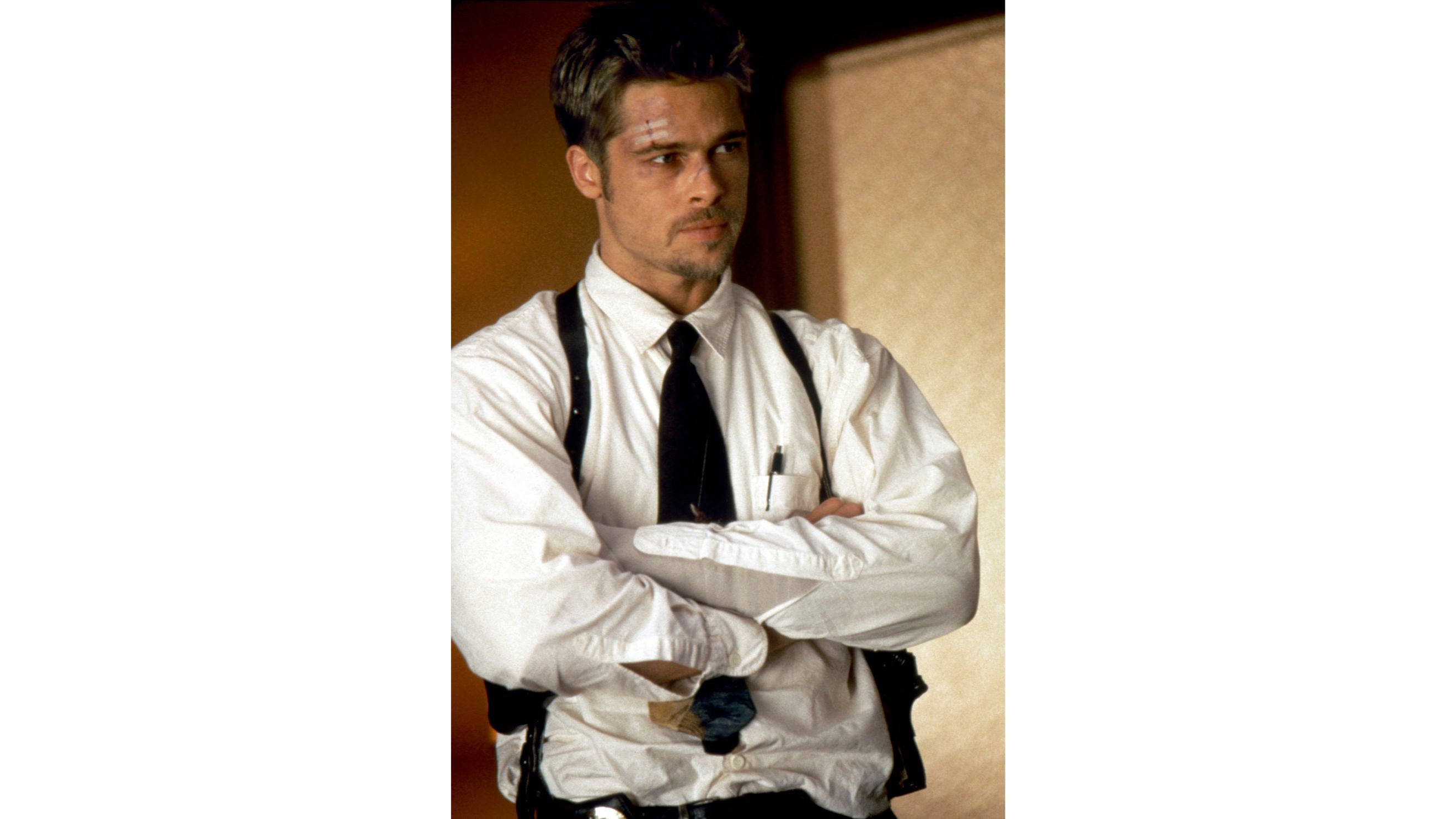 Brad Pitt sul set del suo film Se7en
Credits: Getty Images
