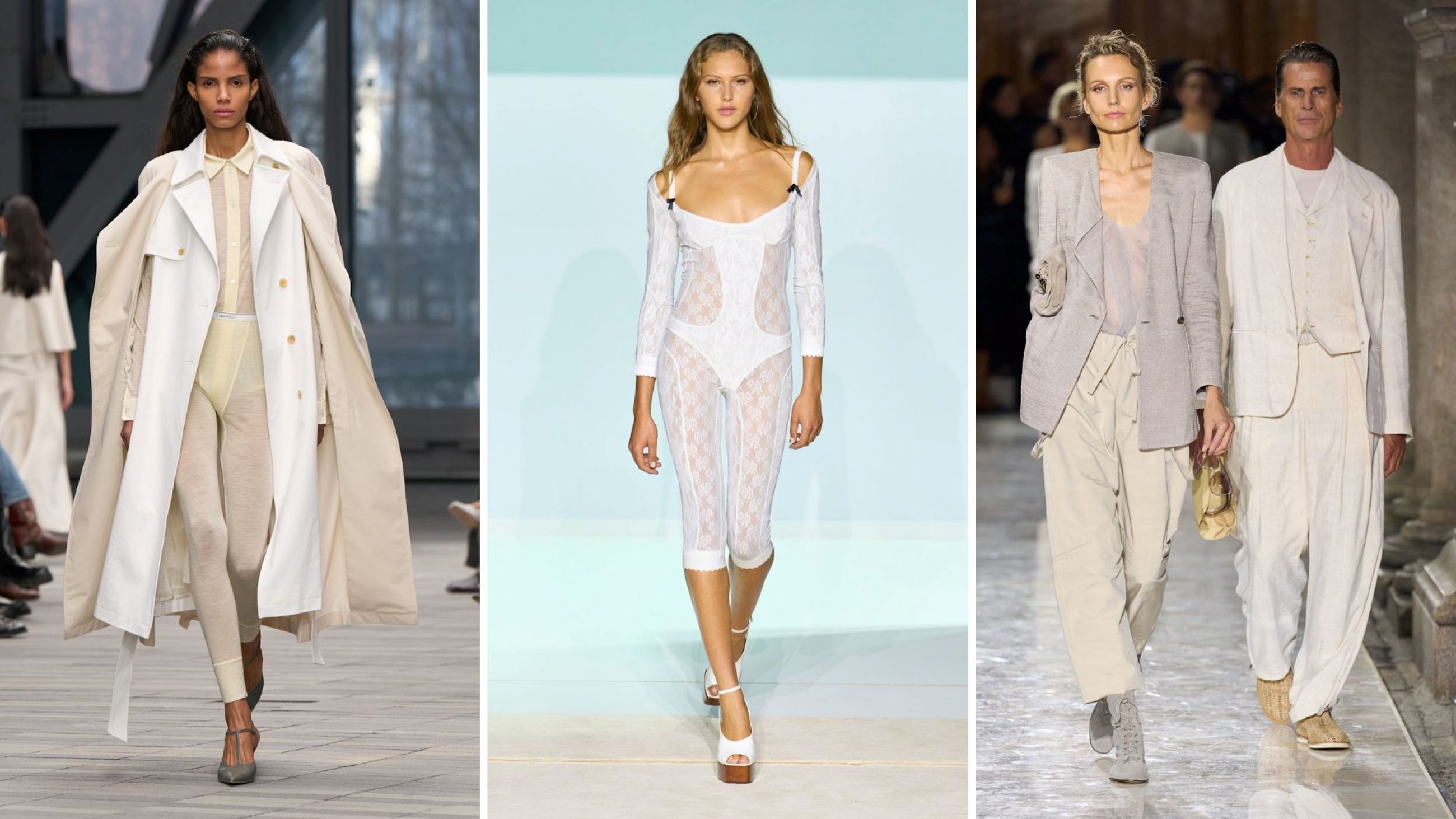 Calvin Klein; The Attico; Giorgio Armani SS26 - Credits: Launchmetrics.com/Spotlight