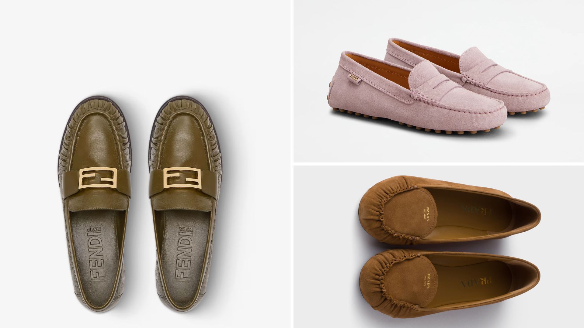 Mocassini Fendi; Mocassini Tod’s; Mocassini Prada - Credits: Courtesy Press Office