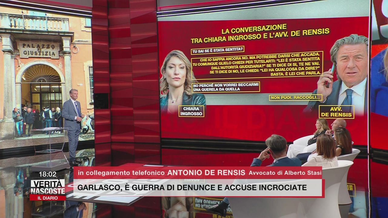La conversazione tra Chiara Ingrosso e l'avv. De Rensis
