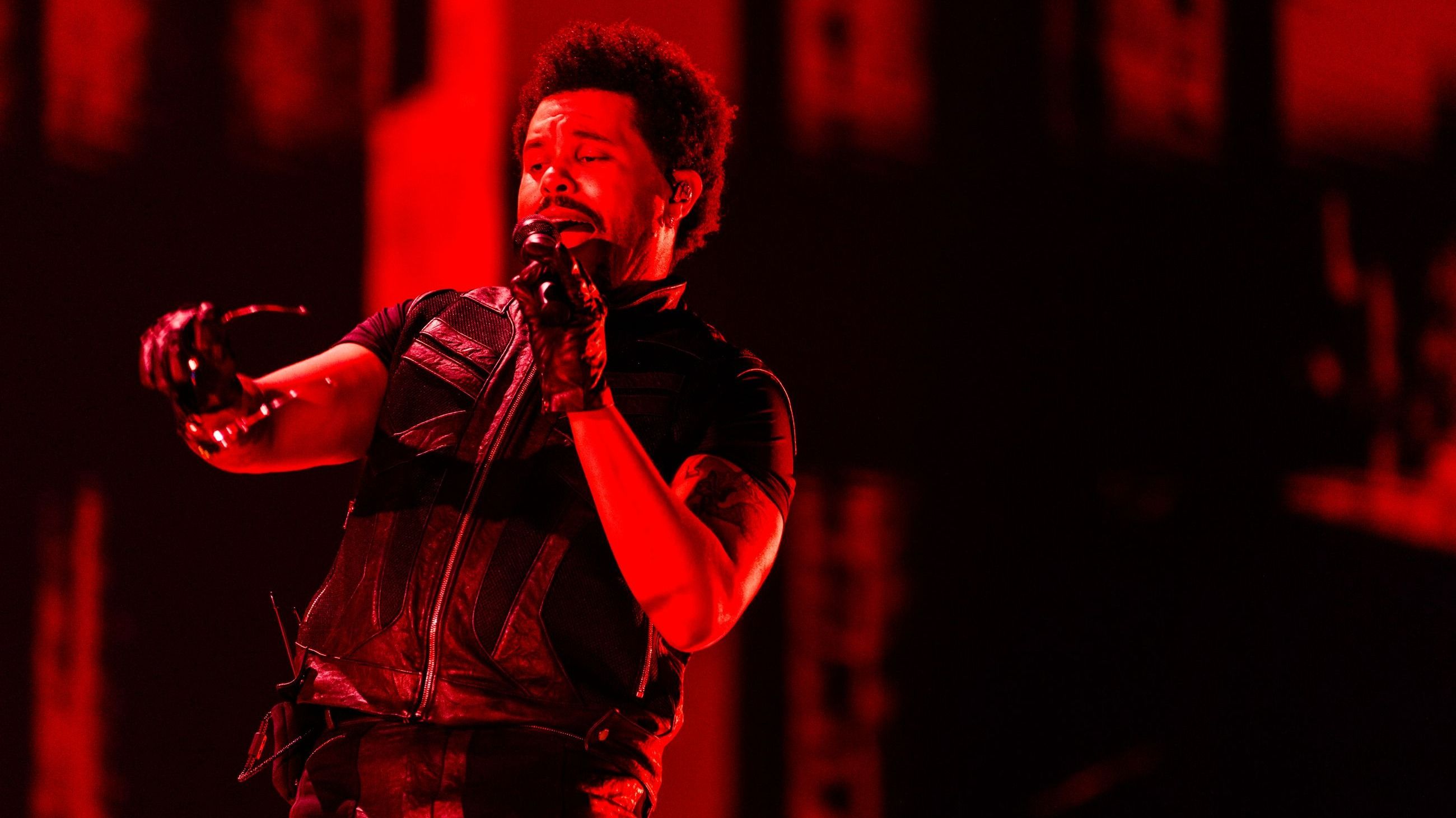 The Weeknd si esibisce dal vivo sul palco durante il suo tour "After Hours til Dawn" allo stadio MorumBIS il 30 aprile 2026 a San Paolo, Brasile - Credits: Getty Images 