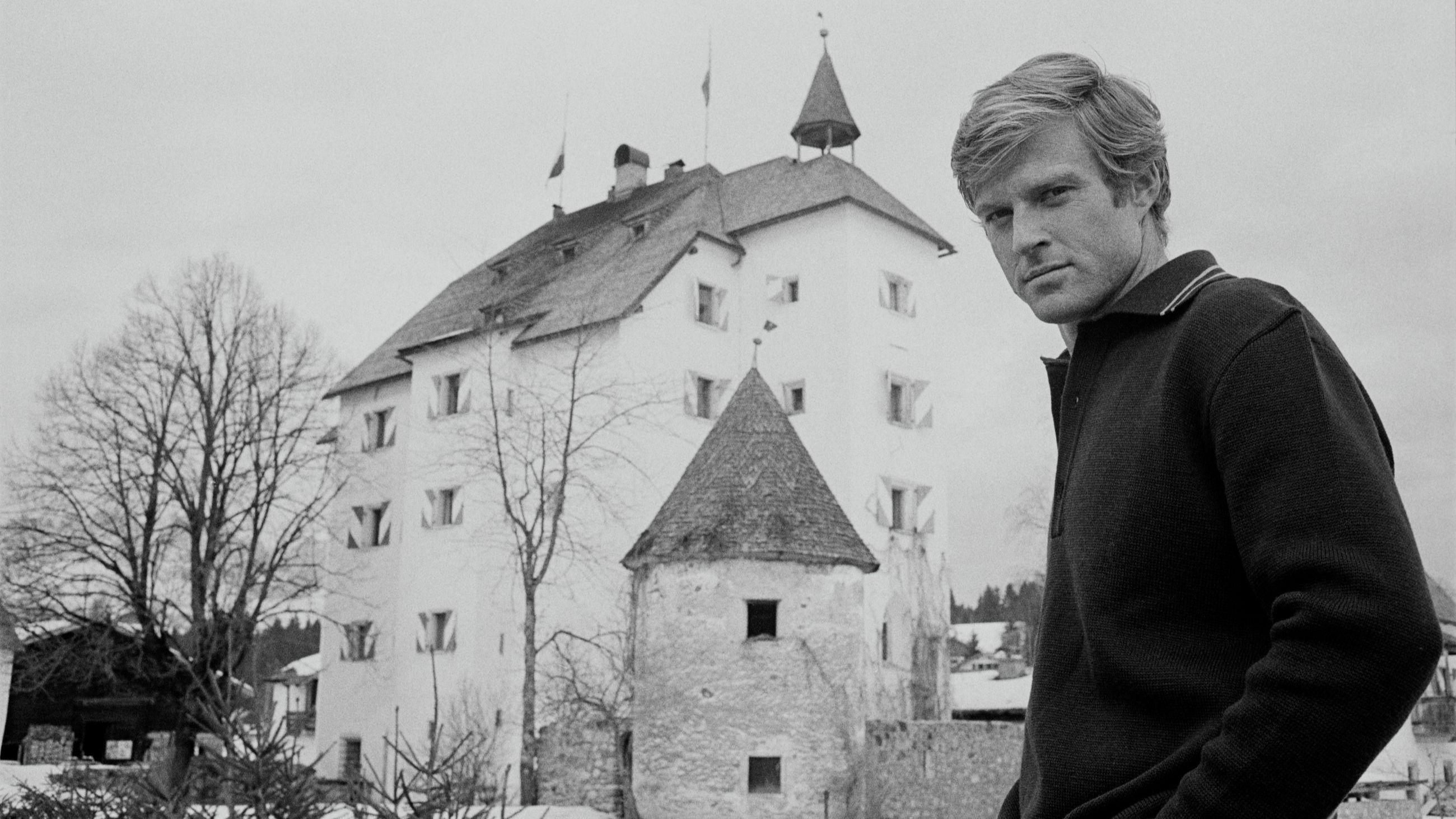 Robert Redford sul set di "Downhill Racer", Austria, 1969 
Credits Getty Images
