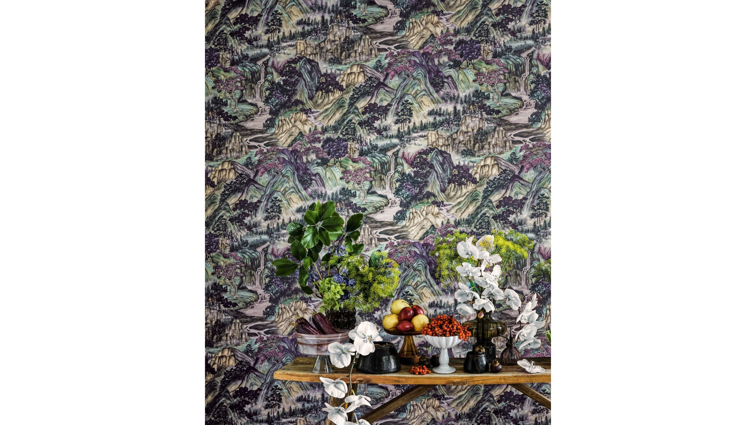 Shinrin Yoku di Cole & Son, montagne e foreste orientali, meditazione visiva - Courtesy Cole & Son
