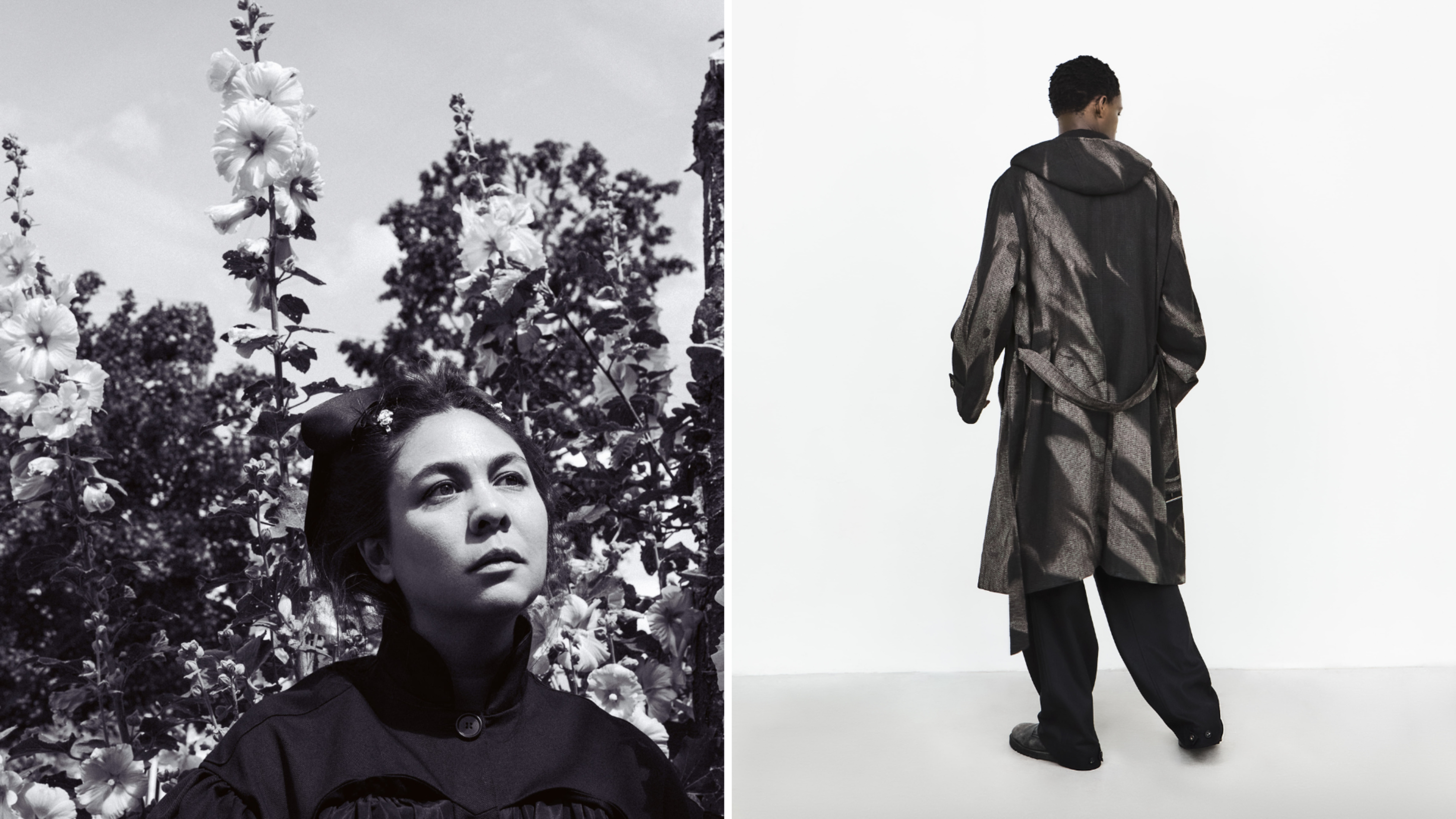 Da sinistra: Simone Rocha, portrait by William Waterworth; Jiyong Kim - Courtesy Pitti Immagine Uomo Press Office 

