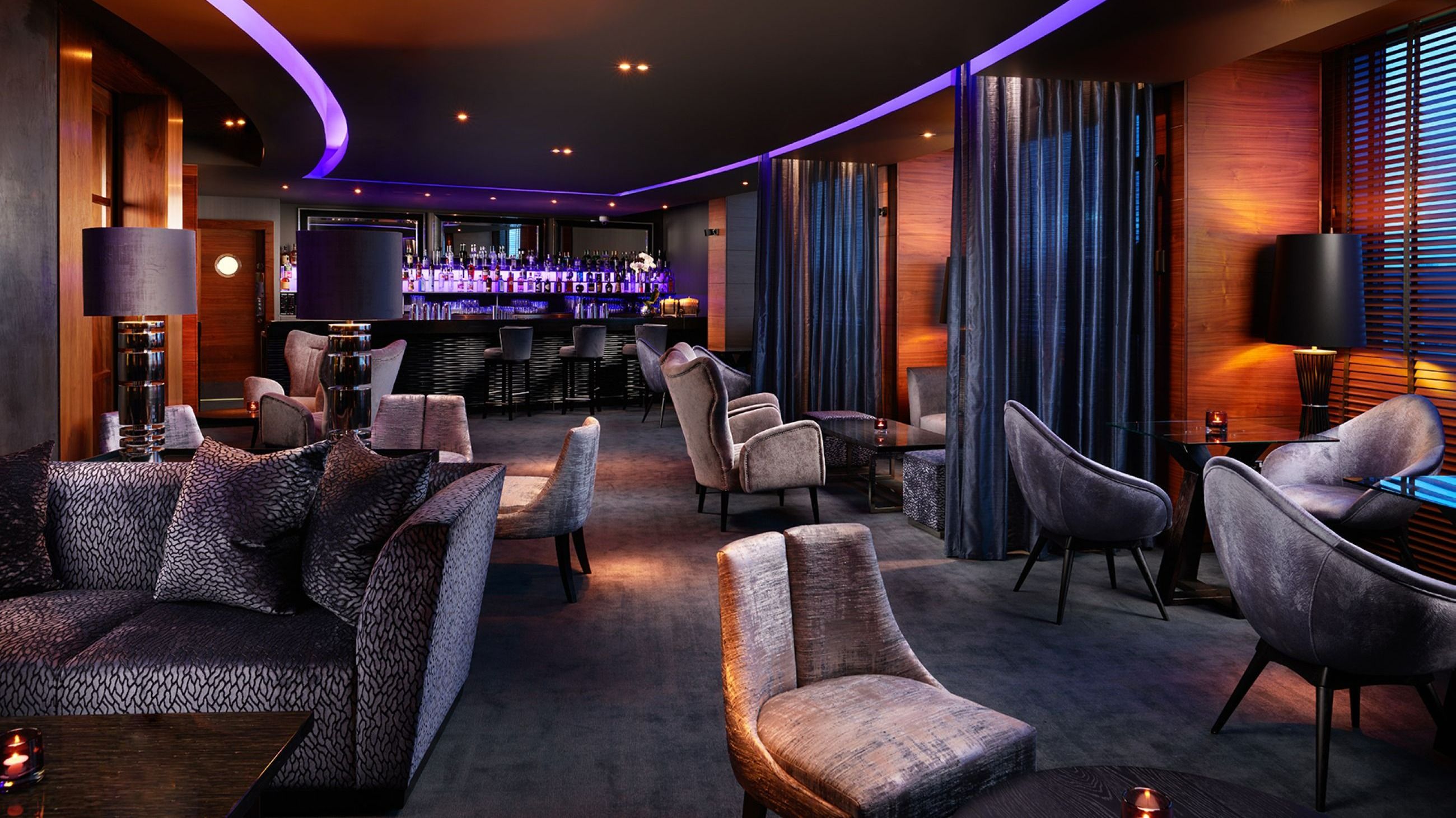 La lounge da private members' club di Farnborough Airport 