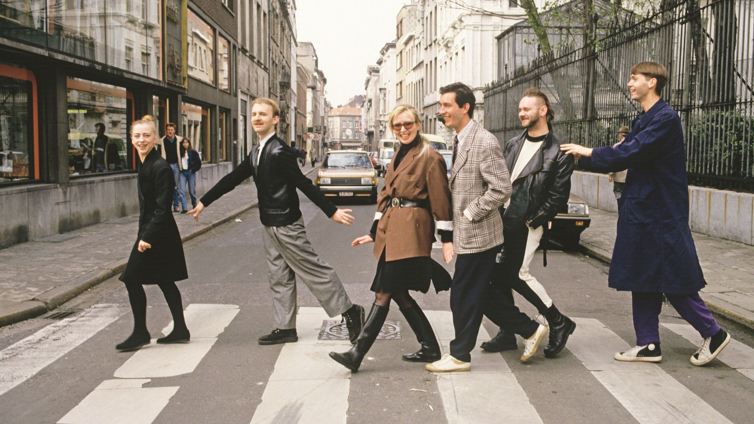 The Antwerp Six, 1987, published in WWD,© Photo: Philippe Costes - Courtesy Press Office