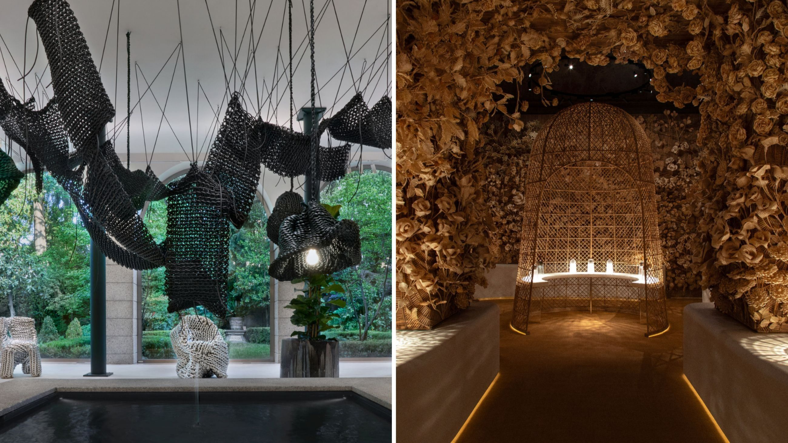 Da sinistra: Bottega Veneta; Dior Maison - Courtesy Press Office