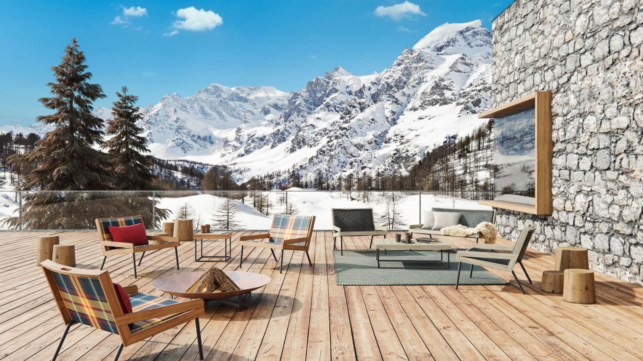 Collezione All'aperto Mountain di Ethimo - Credits: Courtesy Ethimo