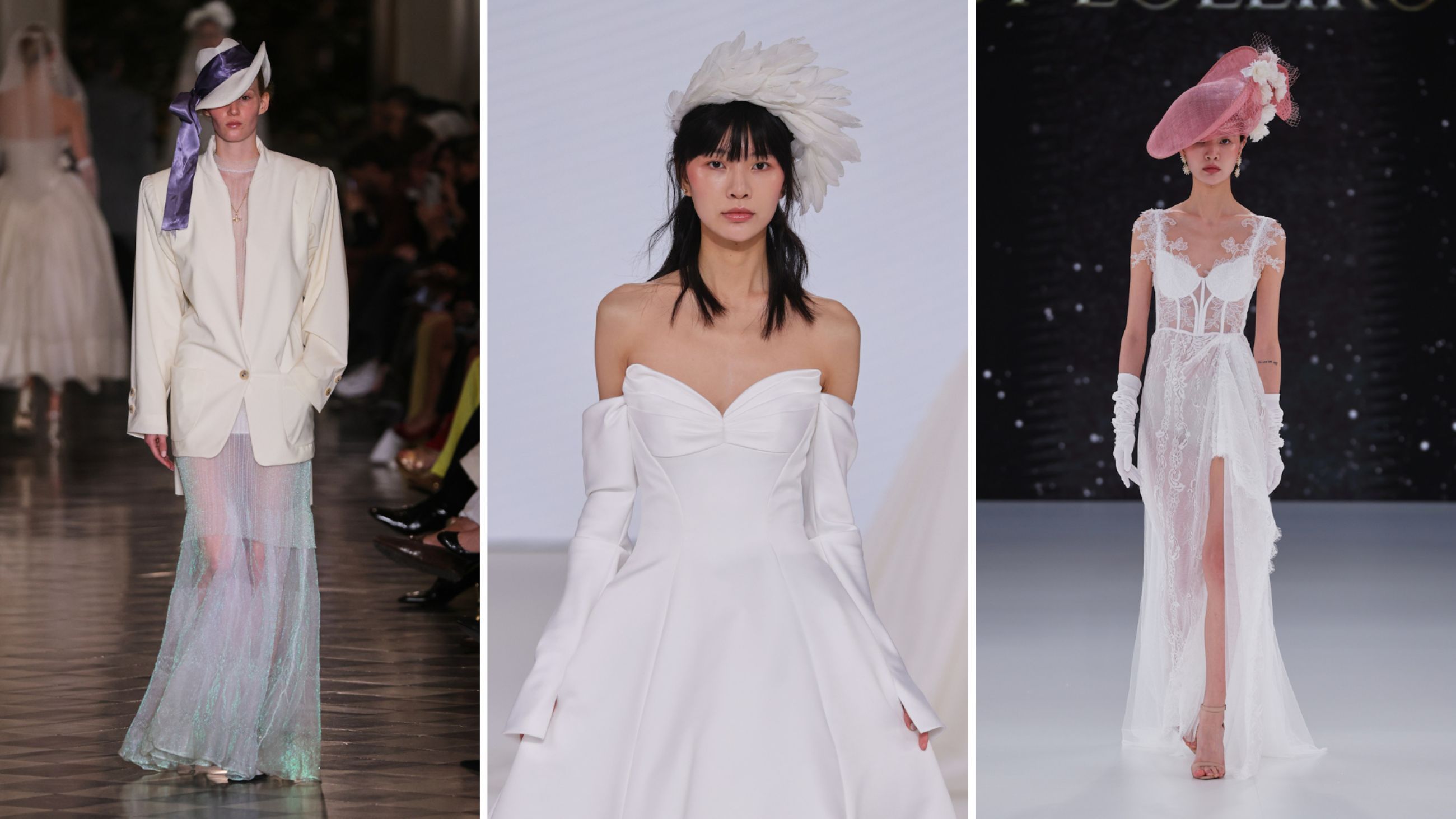 Da sinistra: By Loleiro; Morilee; Vivienne Westwood SS26 - Credits Launchmetrics.com/Spotlight