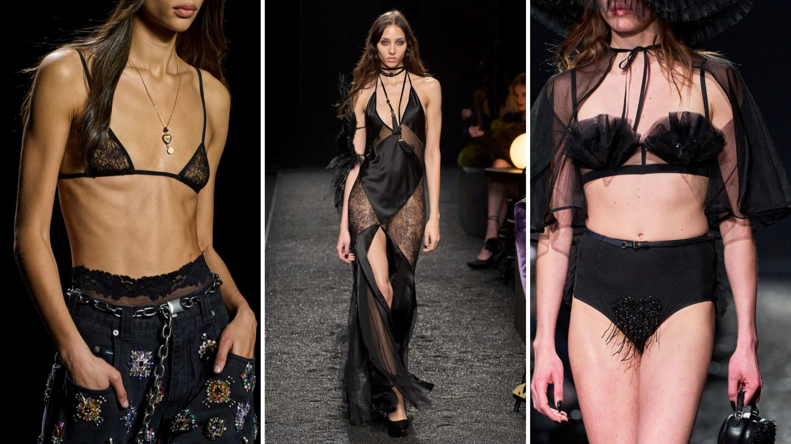 Dolce & Gabbana FW25; Nina Ricci FW25; Moschino FW25 - Credits Launchmetrics.com/Spotlight