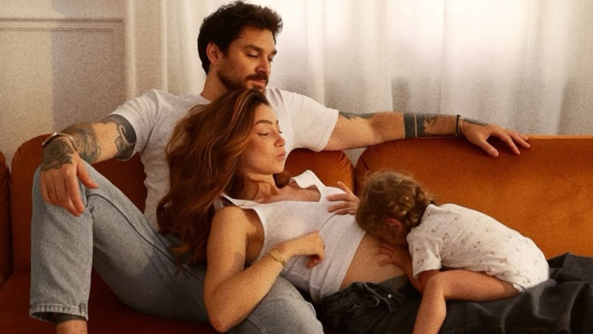 Andrea Cerioli e Arianna Cirrincione con la figlia Allegra