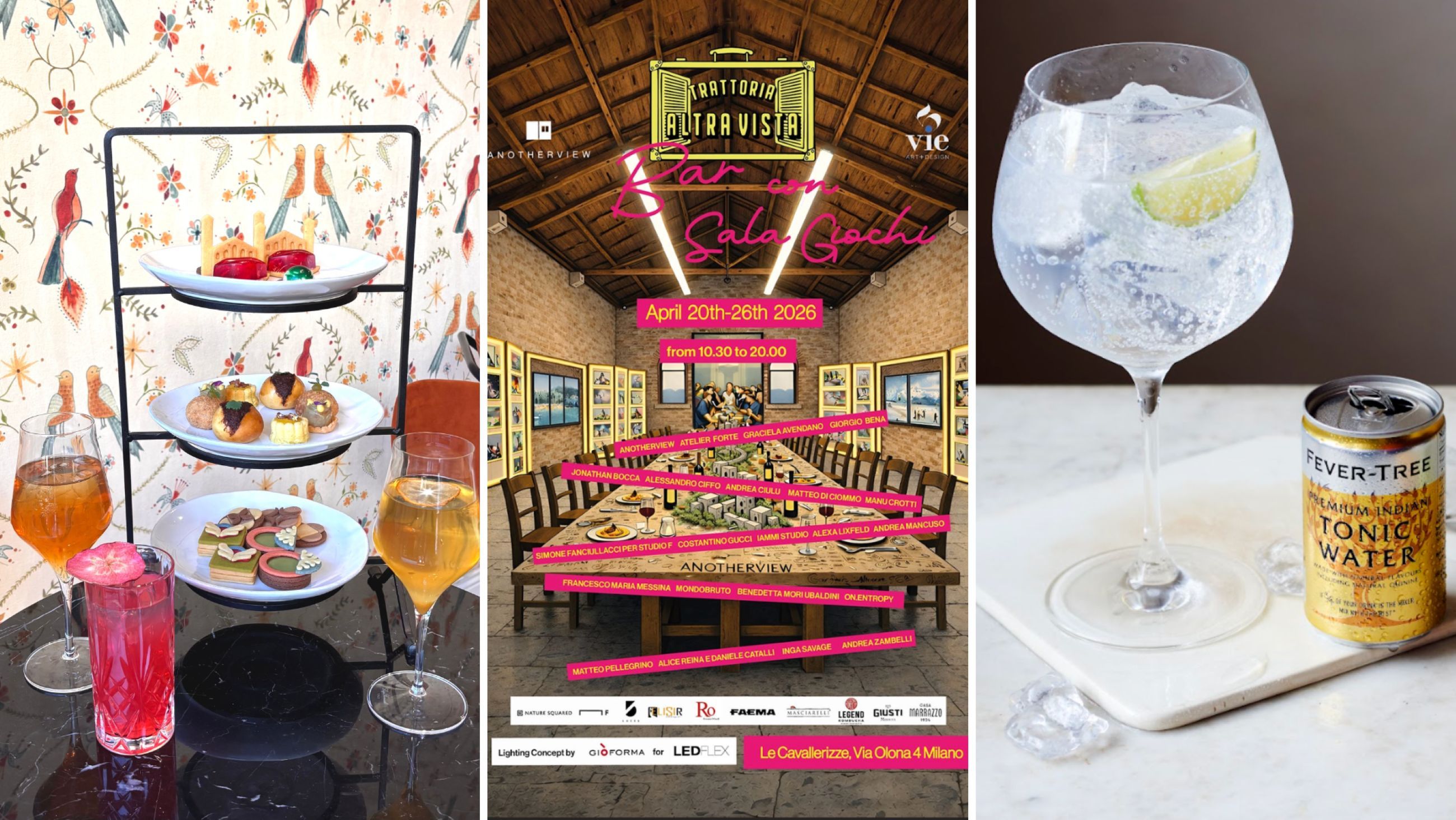 Da sinistra: Momenteeria; Cavallerizze del Museo della Scienza e della Tecnologia; FantibozzettiMenegon - Courtesy Press Office