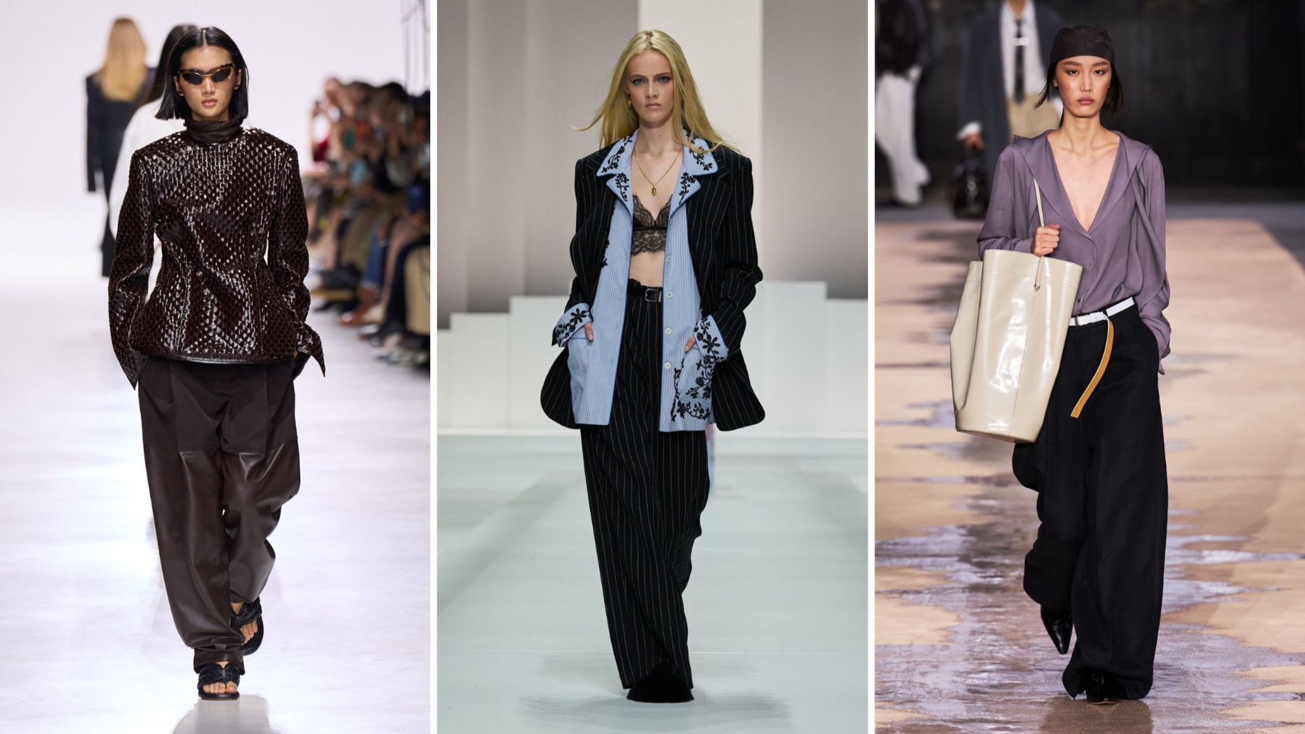  Bottega Veneta SS26; Dolce&Gabbana SS26; Boss SS26 - Credits: Launchmetrics.com/Spotlight