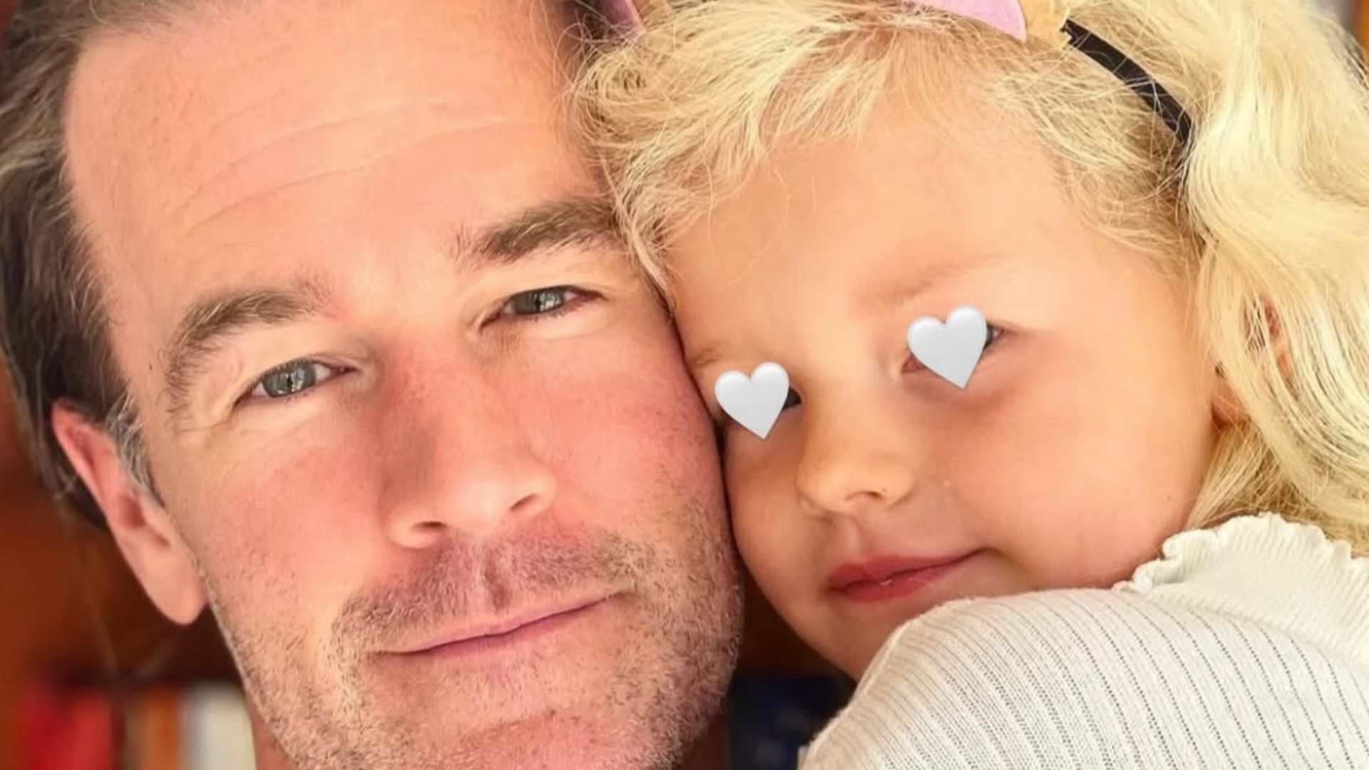 James Van Der Beek con la figlia Emilia