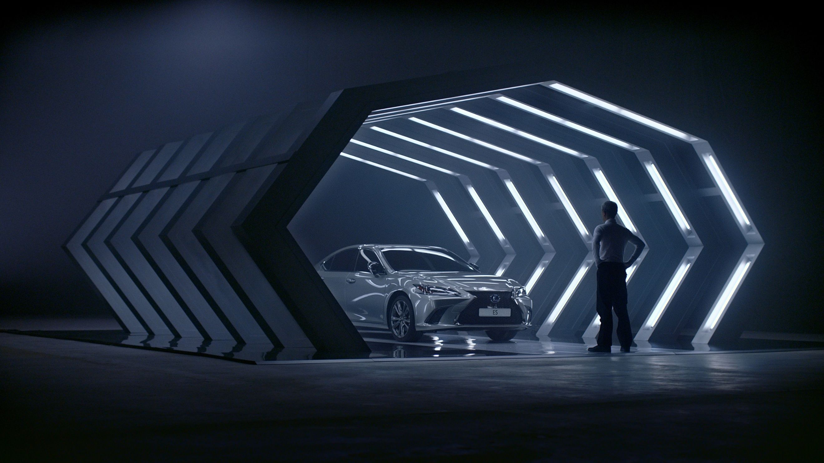 Una delle scene di ‘Driven by Intuition’ lo spot creato da un particolare sistema di Intelligenza Artificiale e sviluppato da Lexus in collaborazione con The&Partnership London e Visual Voice. (Crediti Lexus Italia) 