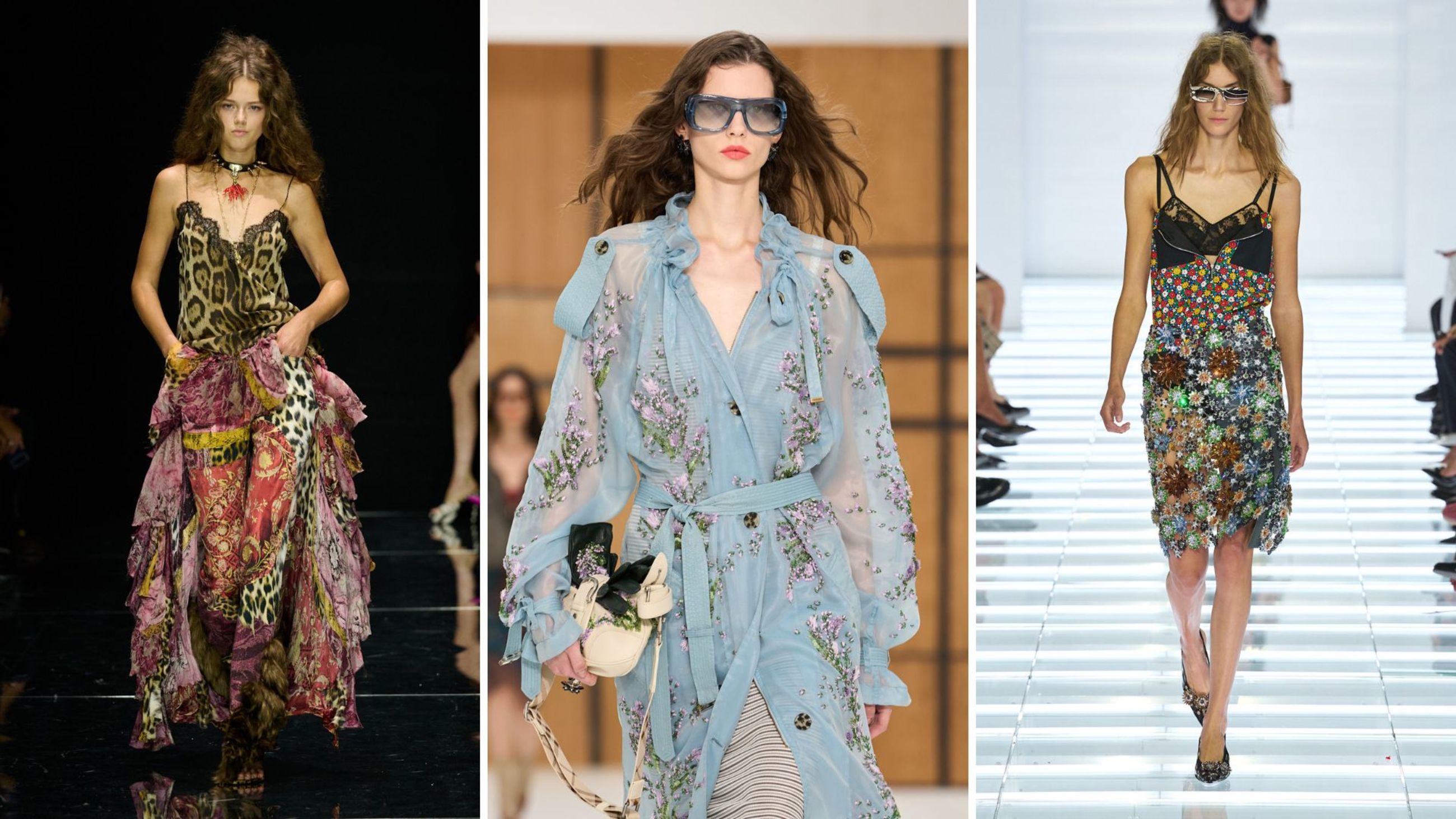 Roberto Cavalli, Burberry e Prada SS27 - Credits: Launchmetrics.com/Spotlight