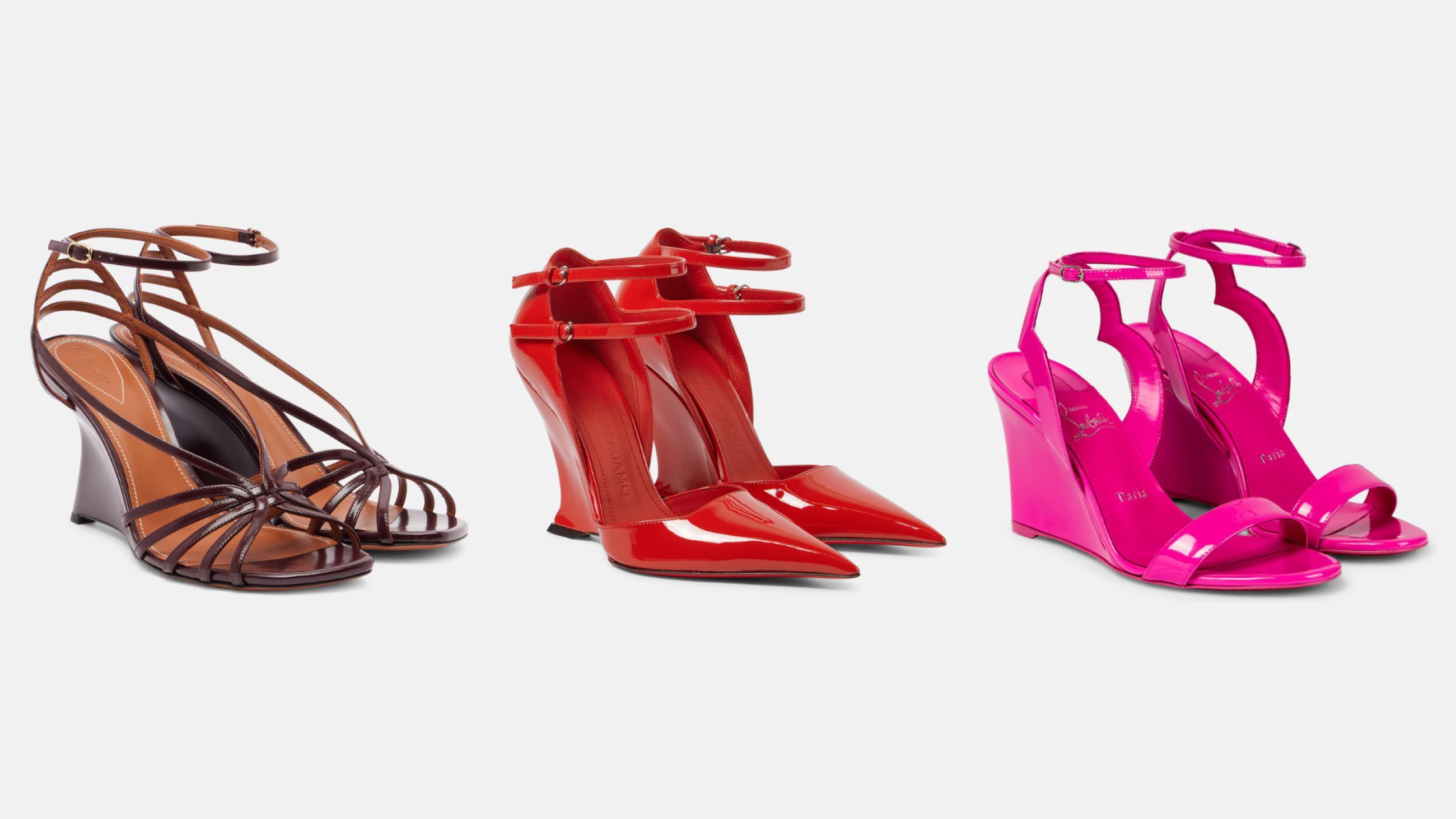 Da sinistra: Zimmermann; Ferragamo; Louboutin - Courtesy Press Office