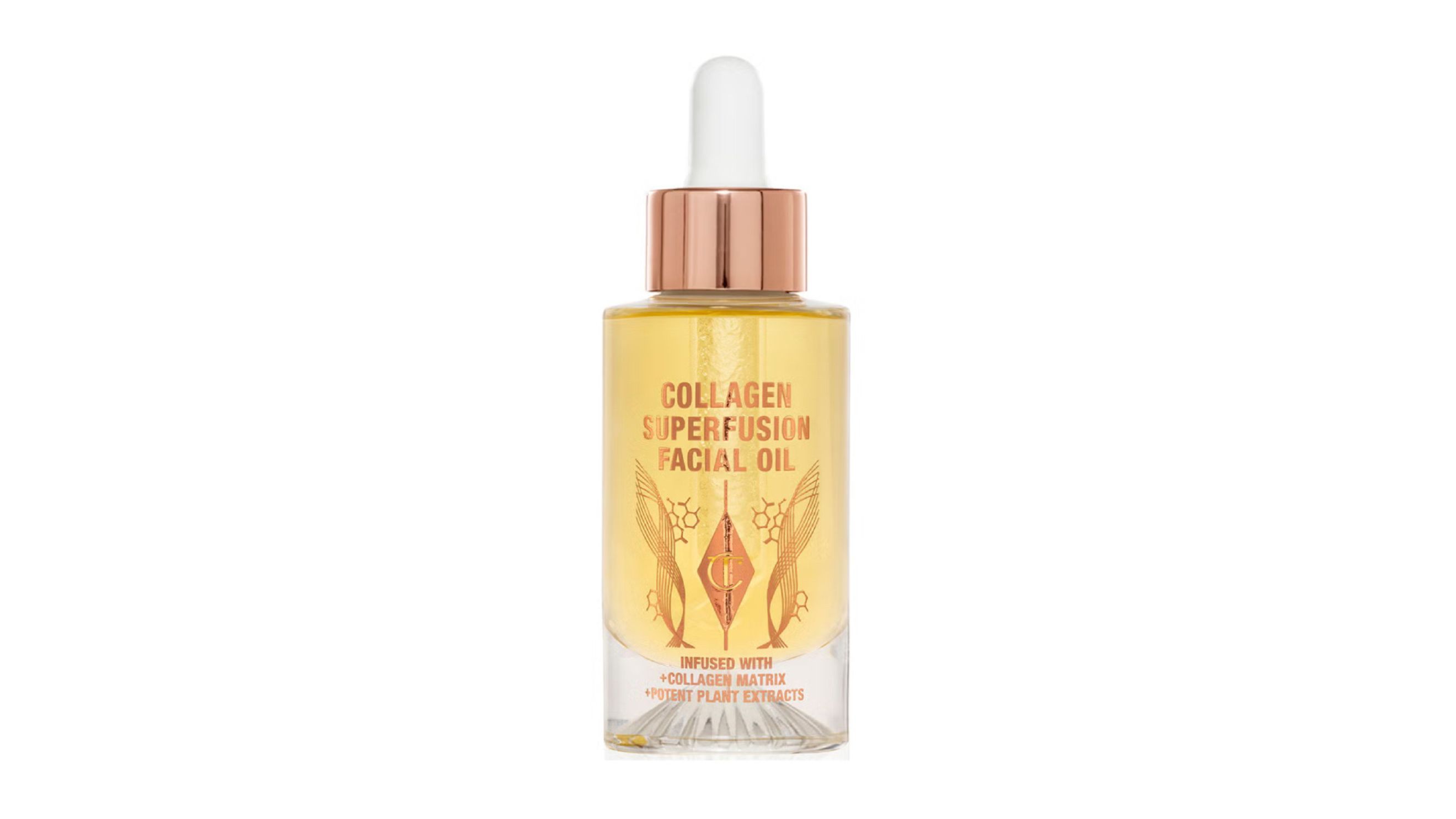 Charlotte Tilbury, Collagen Superfusion Facial Oil 
Courtesy Press Office