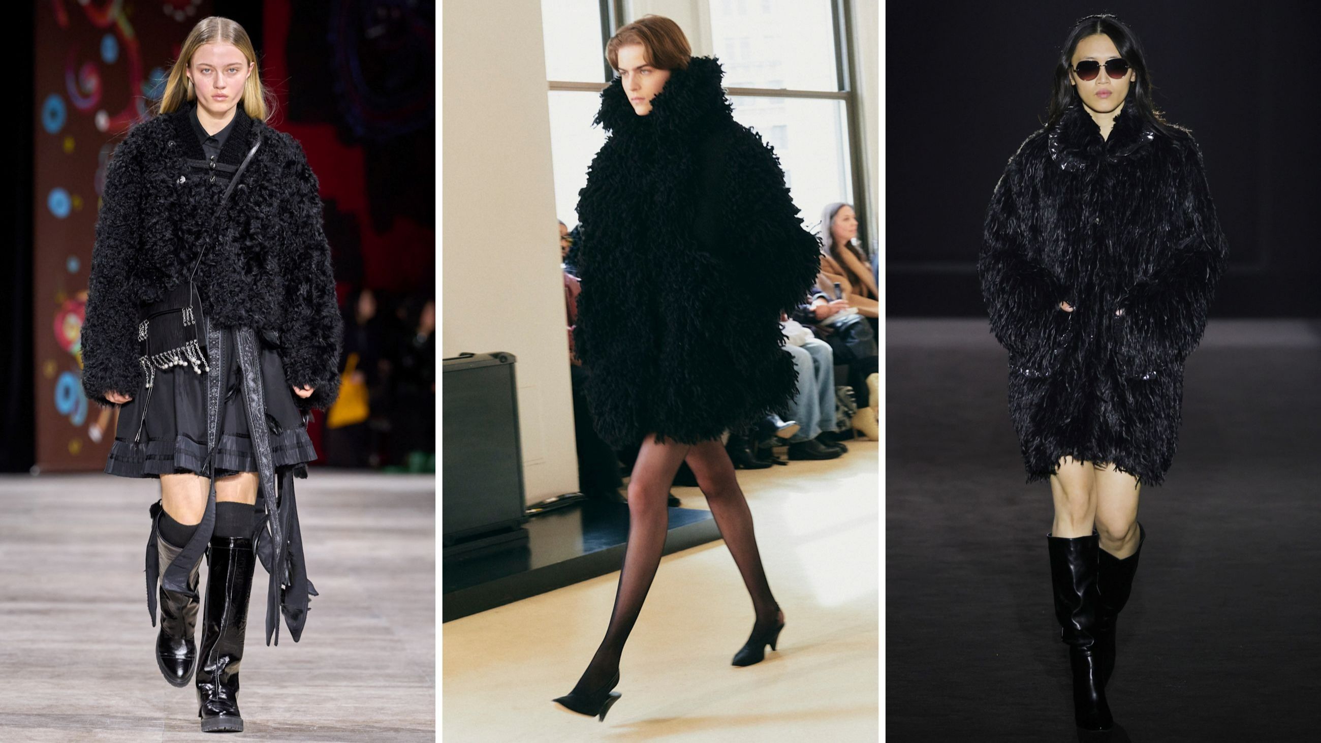 Da sinistra look dalle sfilate FW2526 di Shiatzy Chen, Altuzarra e Custo Barcelona - Credits: Launchmetrics.com/Spotlight