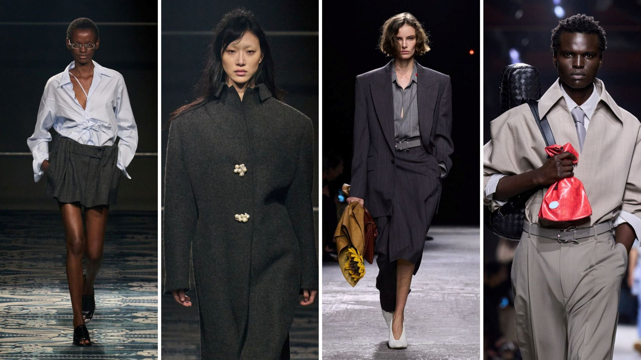 Bottega Veneta FW25; Prada FW25 - Credits Launchmetrics.com/Spotlight