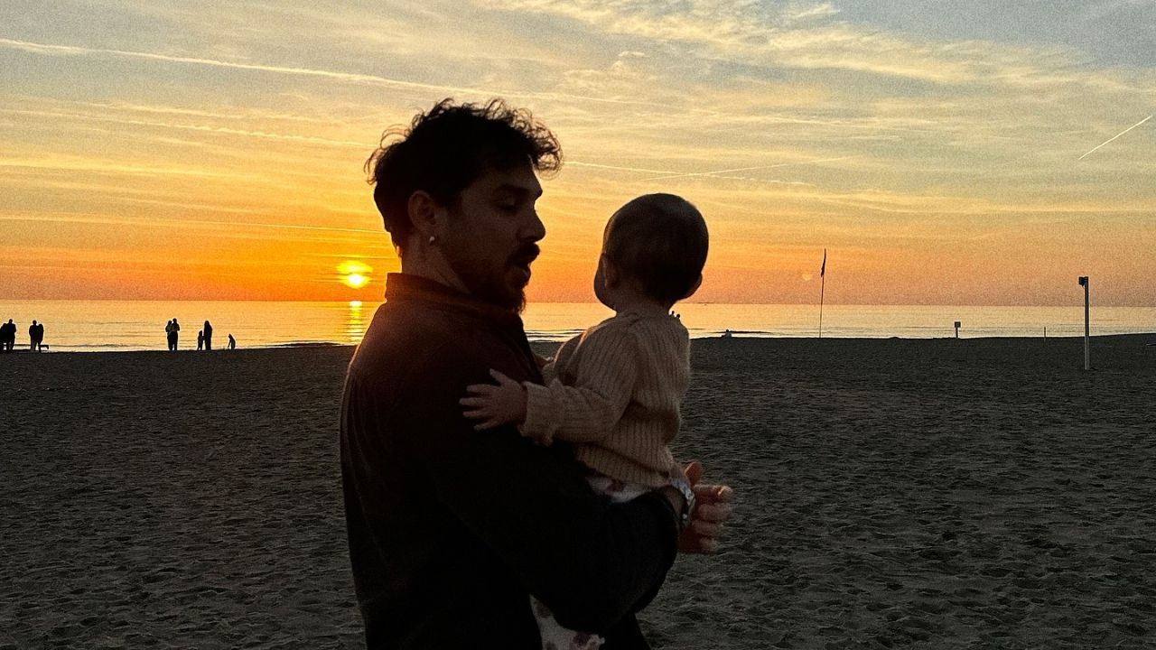 Andrea Cerioli con la figlia Allegra