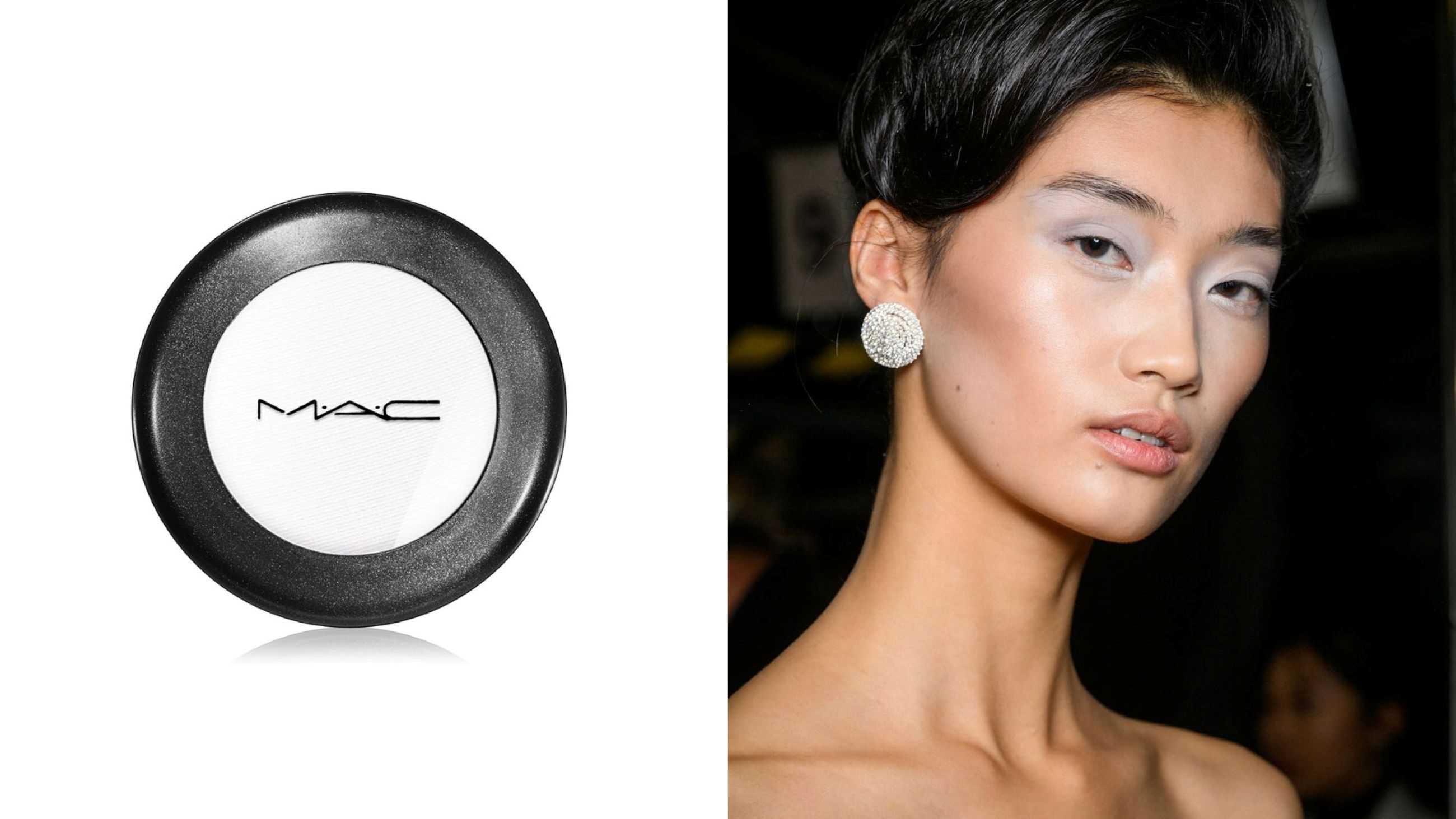 Richard Quinn FW25; Mac Cosmetics, Gesso Eye Shadow - Credits Launchmetrics.com/Spotlight