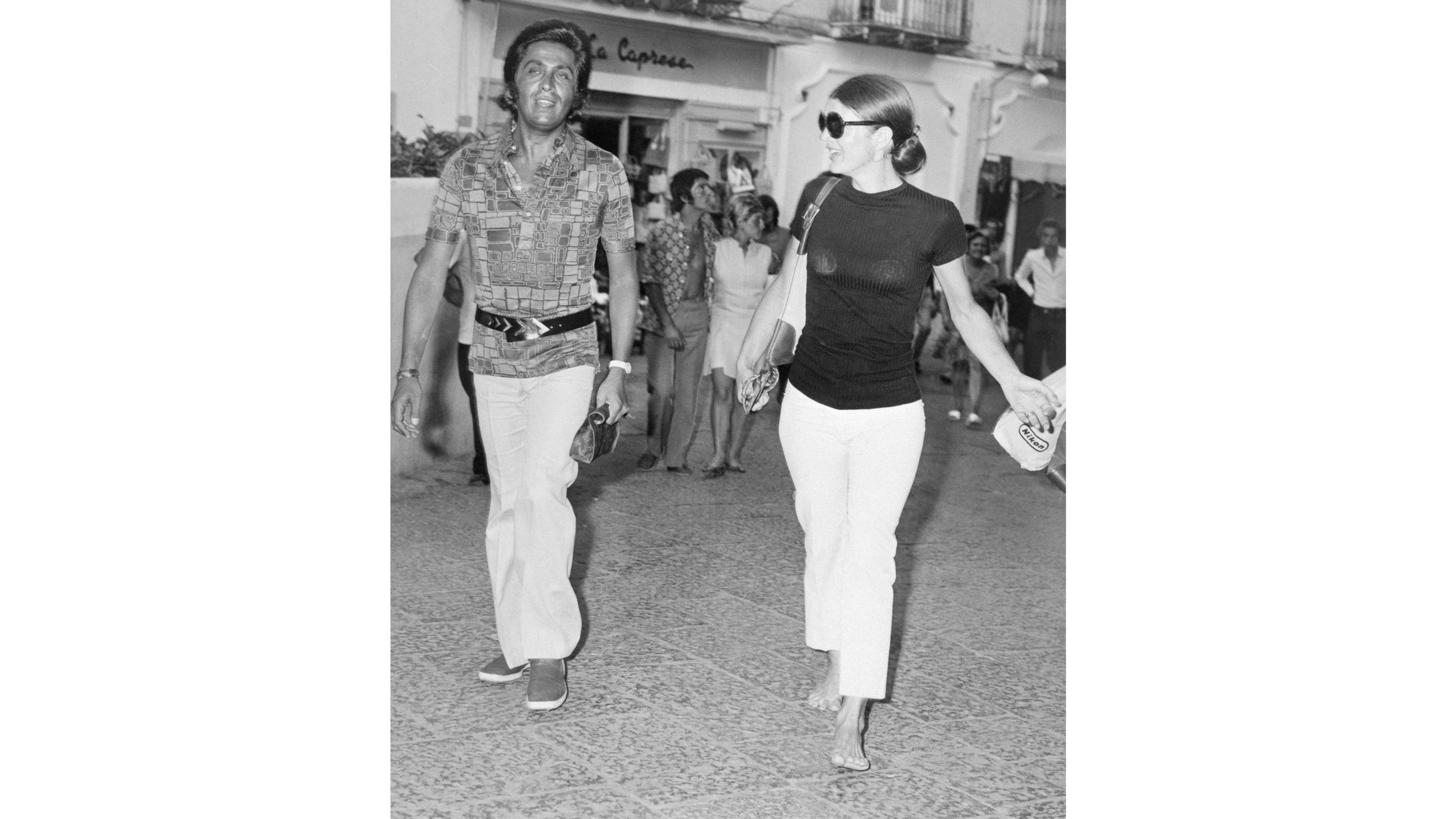 Icone in vacanza: Valentino Garavani a Capri con Jacqueline Kennedy - Credits Getty Images
