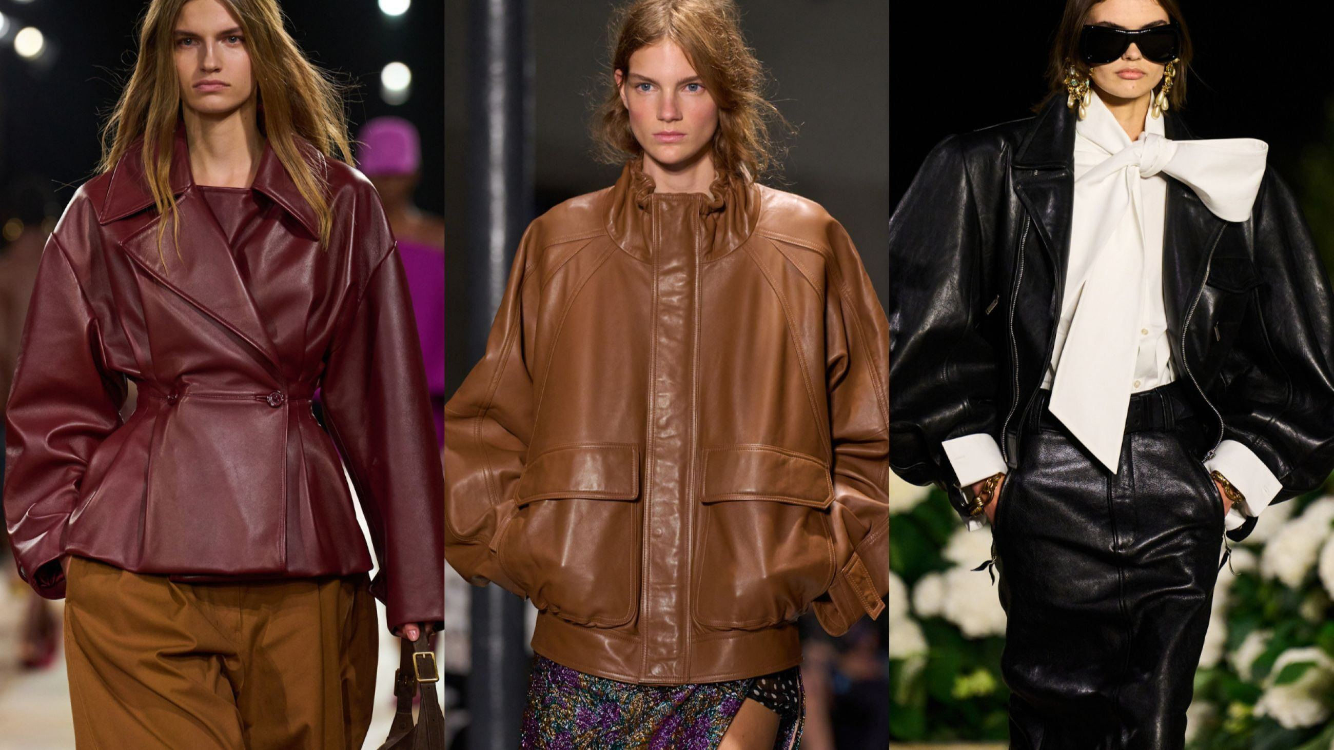 Da sinistra Balenciaga SS26; N 21 SS26; Saint Laurent SS26 - Credits: Launchmetrics.com/Spotlight 