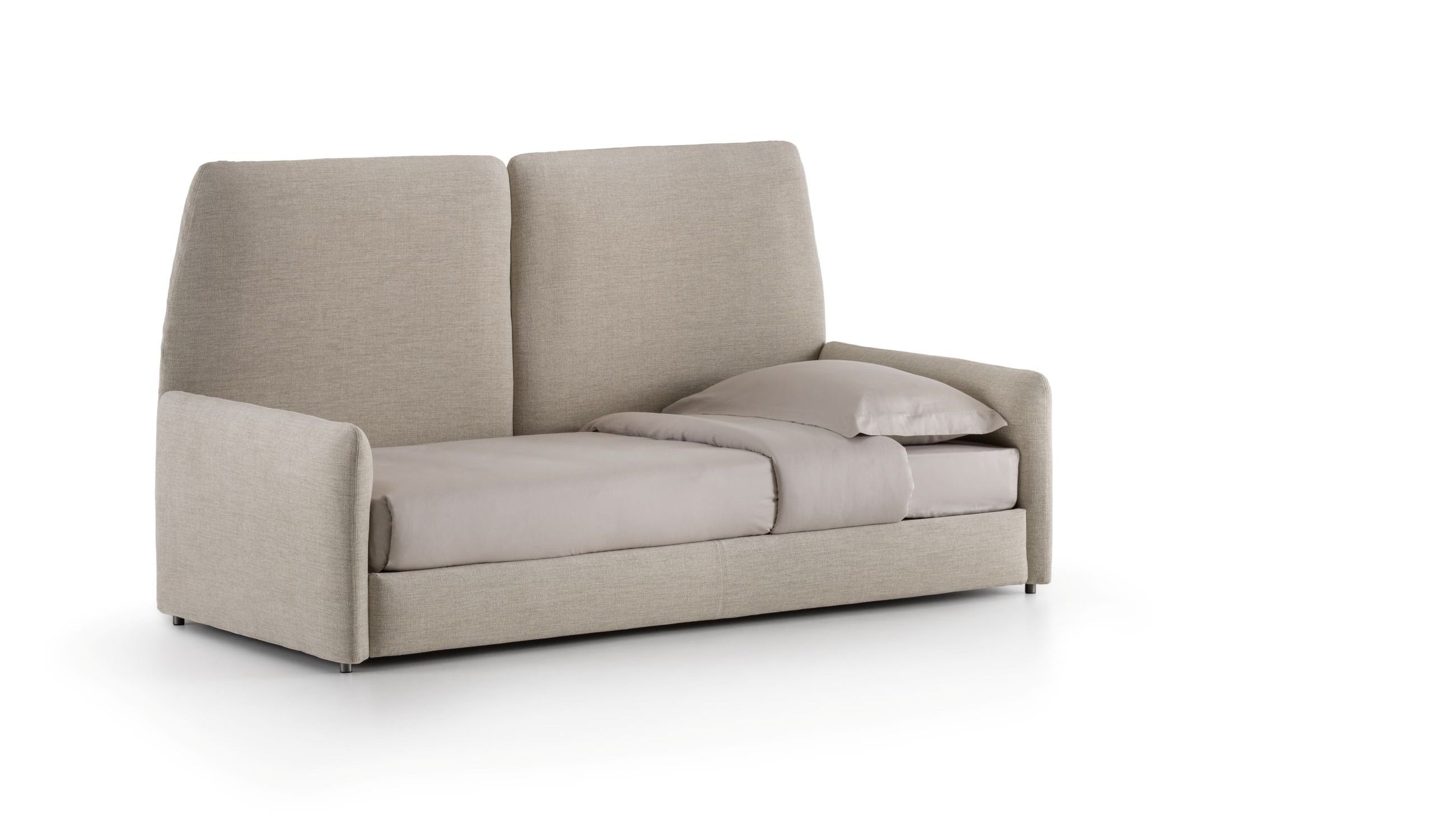 Olò di Campeggi, divano trasformabile in letto singolo, matrimoniale o chaise longue. Courtesy Press Office
