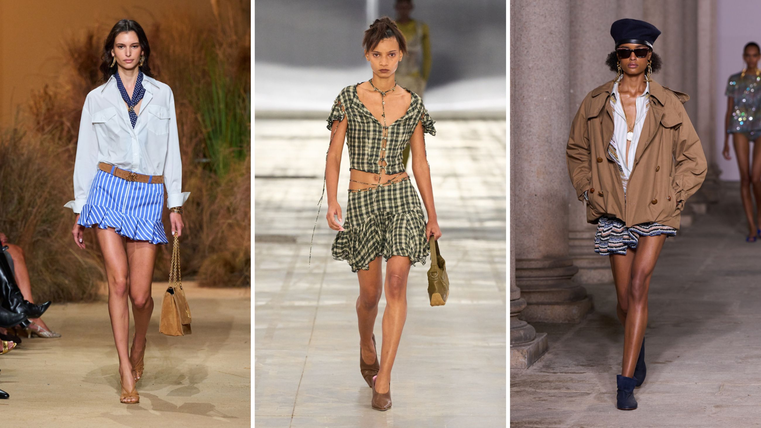 Da sinistra: Luisa Spagnoli; KNWLS; Missoni SS26 - Credits Launchmetrics.com/Spotlight