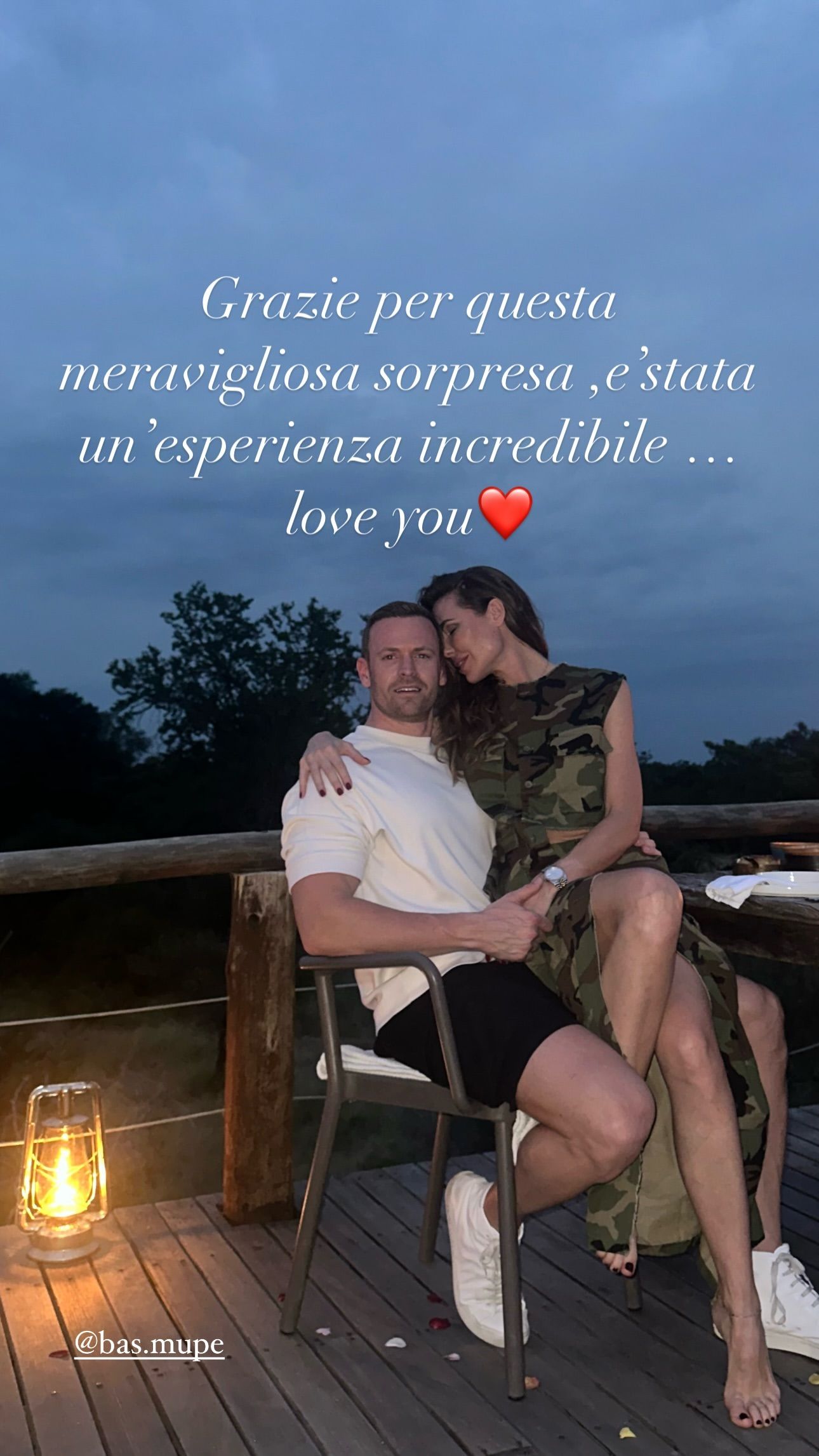 Ilary Blasi, la dedica al fidanzato Bastian Muller
