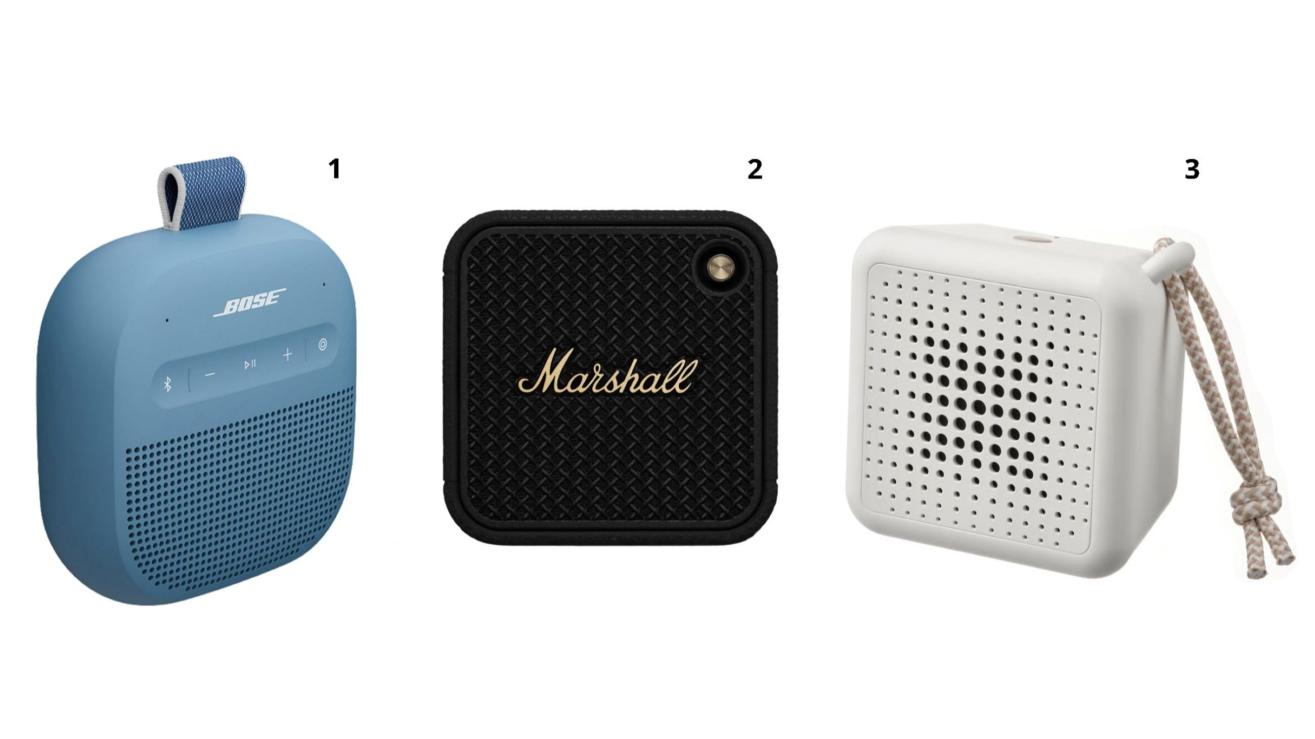 1. Bose SoundLink Micro II; 2. Marshall Willen II; 3. Vappeby di Ikea - Credits: M. Dall’Ava