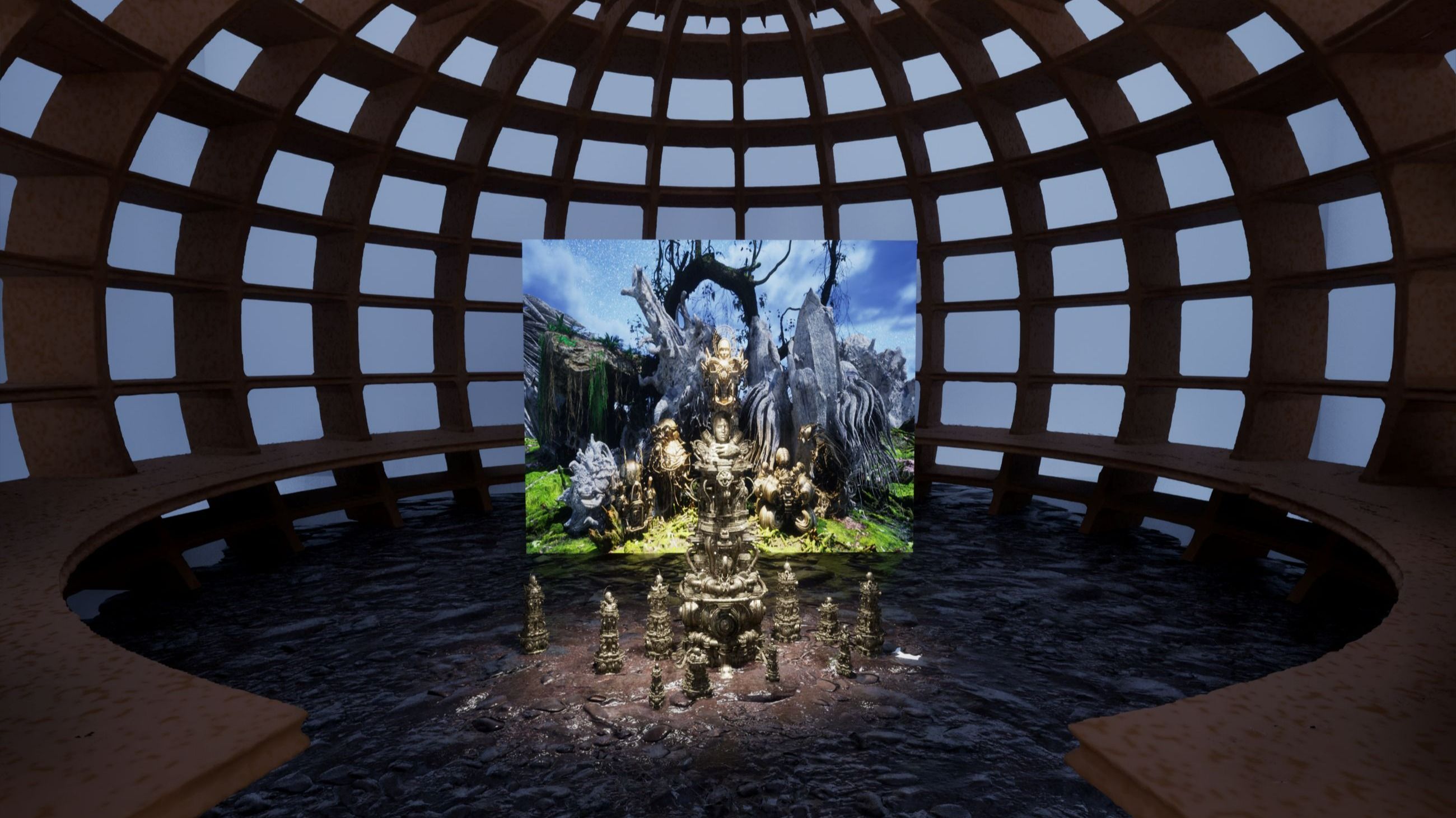 Digital Molting, installazione dell'artista e designer Eunjo Lee, al Victoria and Albert Museum nell'ambito di V&A x LDF: Awakenings - Credits: Courtesy London Design Festival 