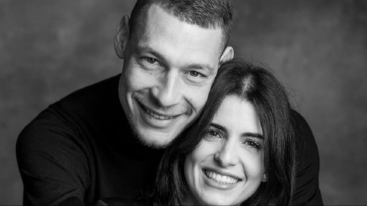 Andrea Belotti con la moglie Giorgia Duro