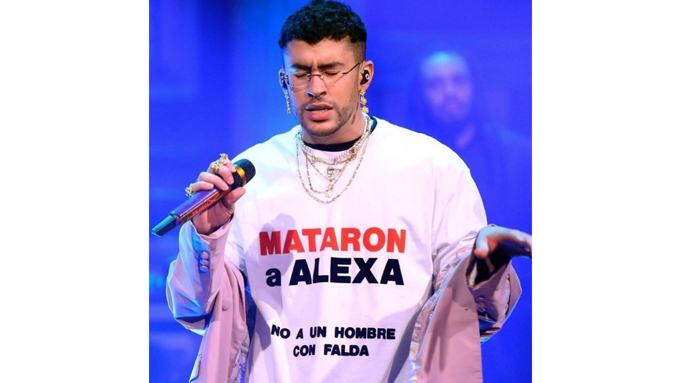 Bad Bunny al Tonight Show - Credits: Immagini tratte dal profilo Instagram di Unitedwedream