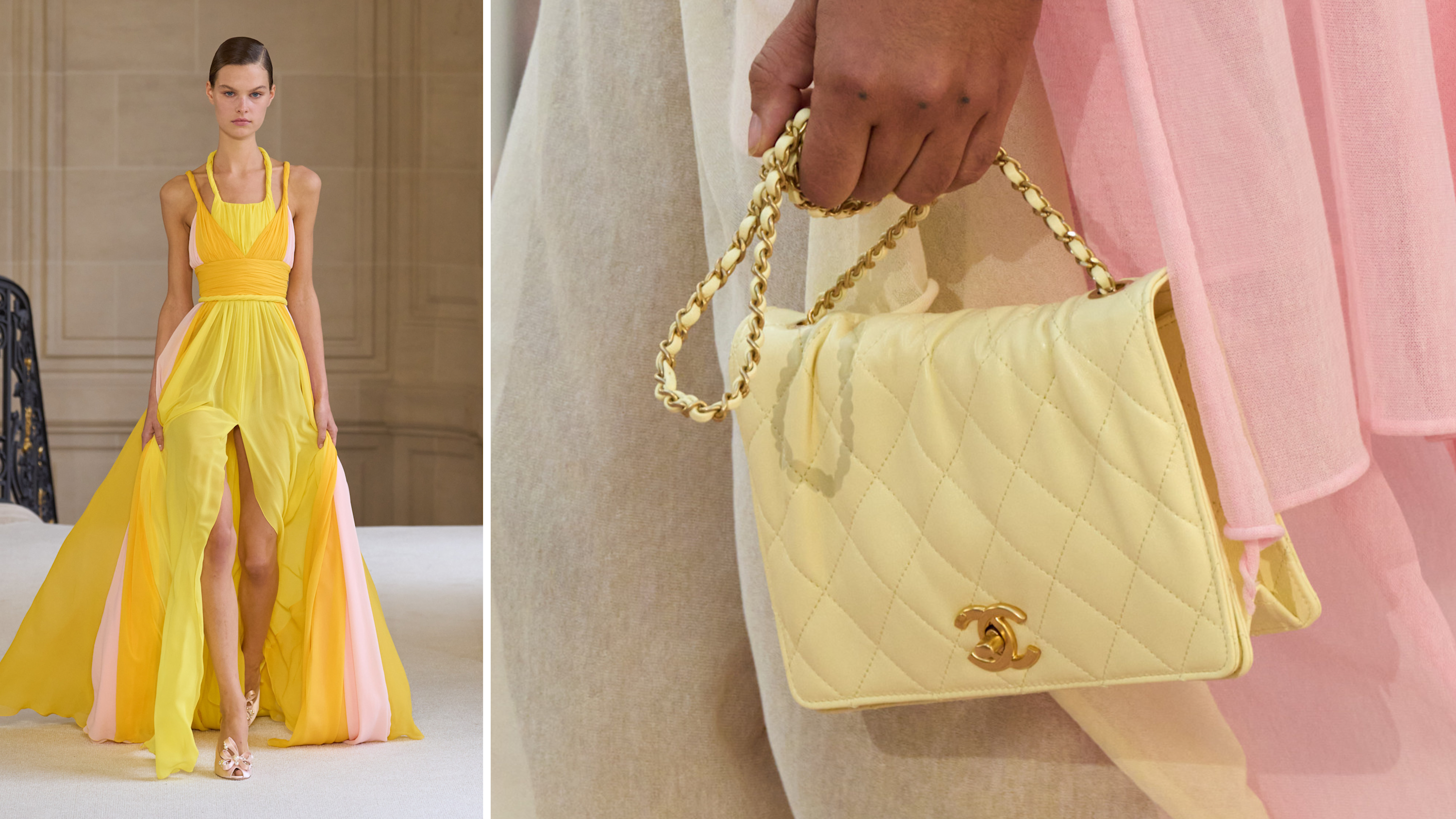 Giambattista Valli, SS25; Chanel, SS25
Launchmetrics.com/Spotlight

