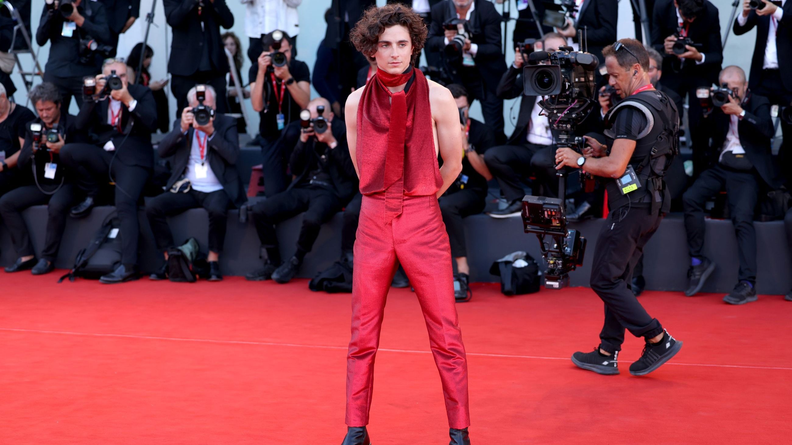 Timothée Chalamet, Venezia, 2022.
Credit: Getty Images